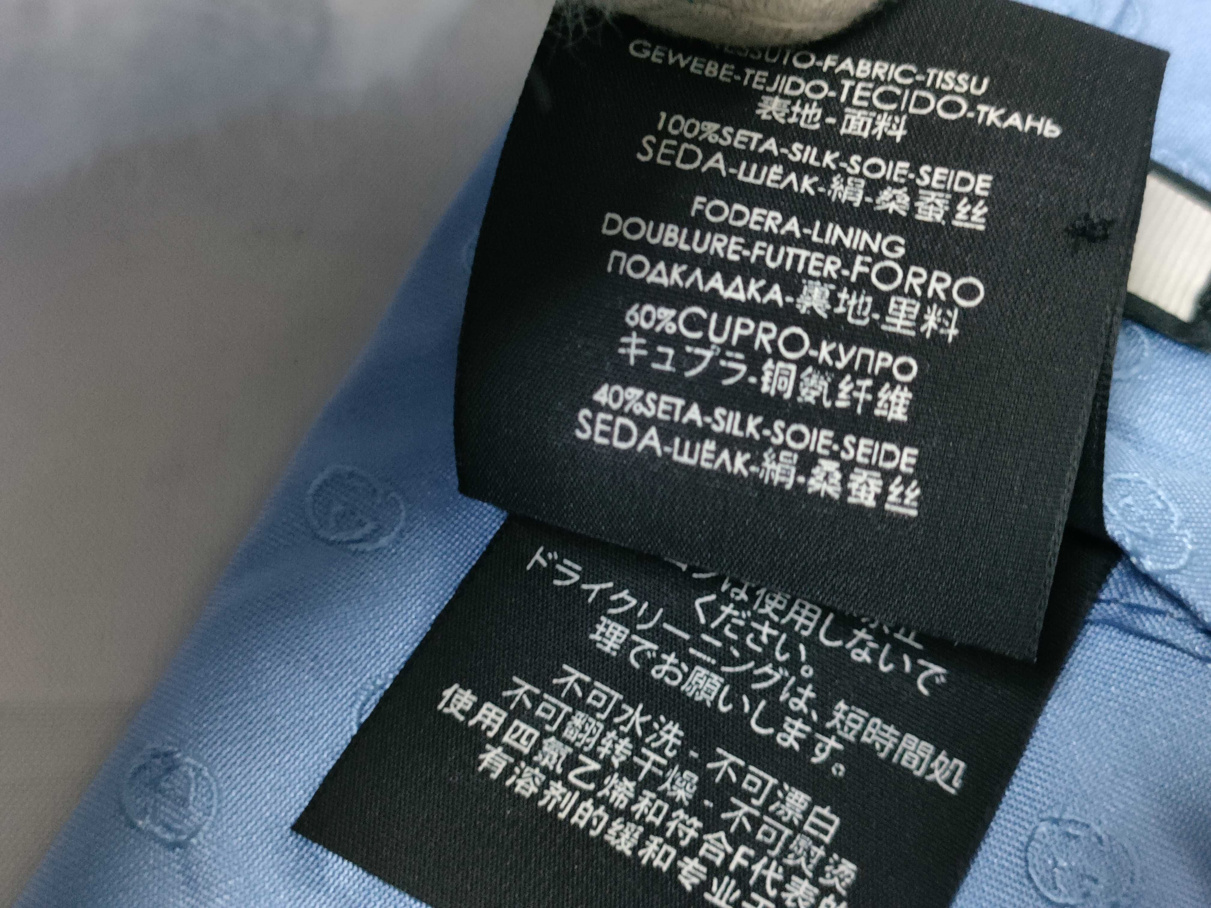 Gucci Light Blue Silk Interlocking GG Jacquard Necktie
