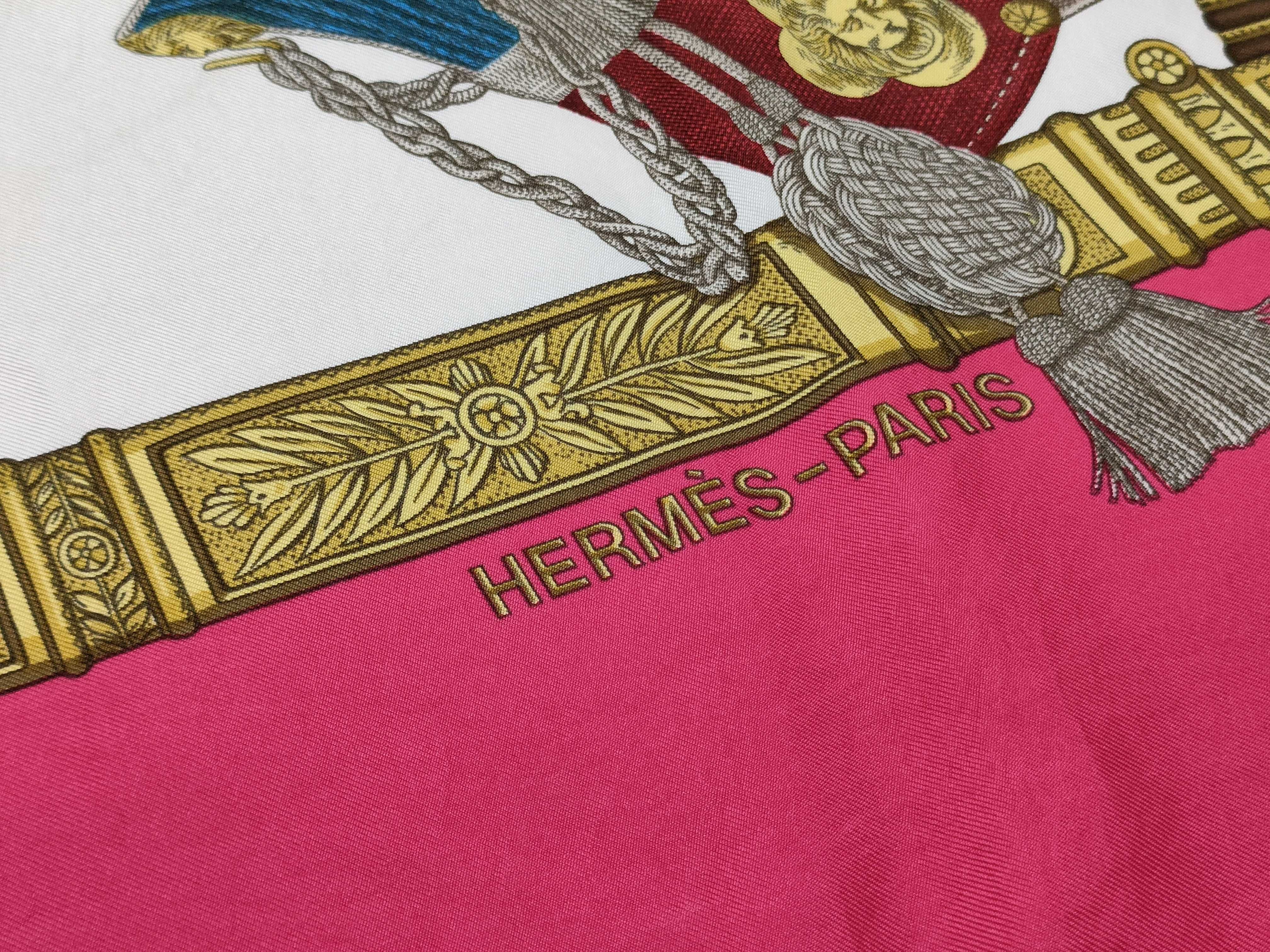Hermes Joachim Metz Grand Uniforme Silk Scarf