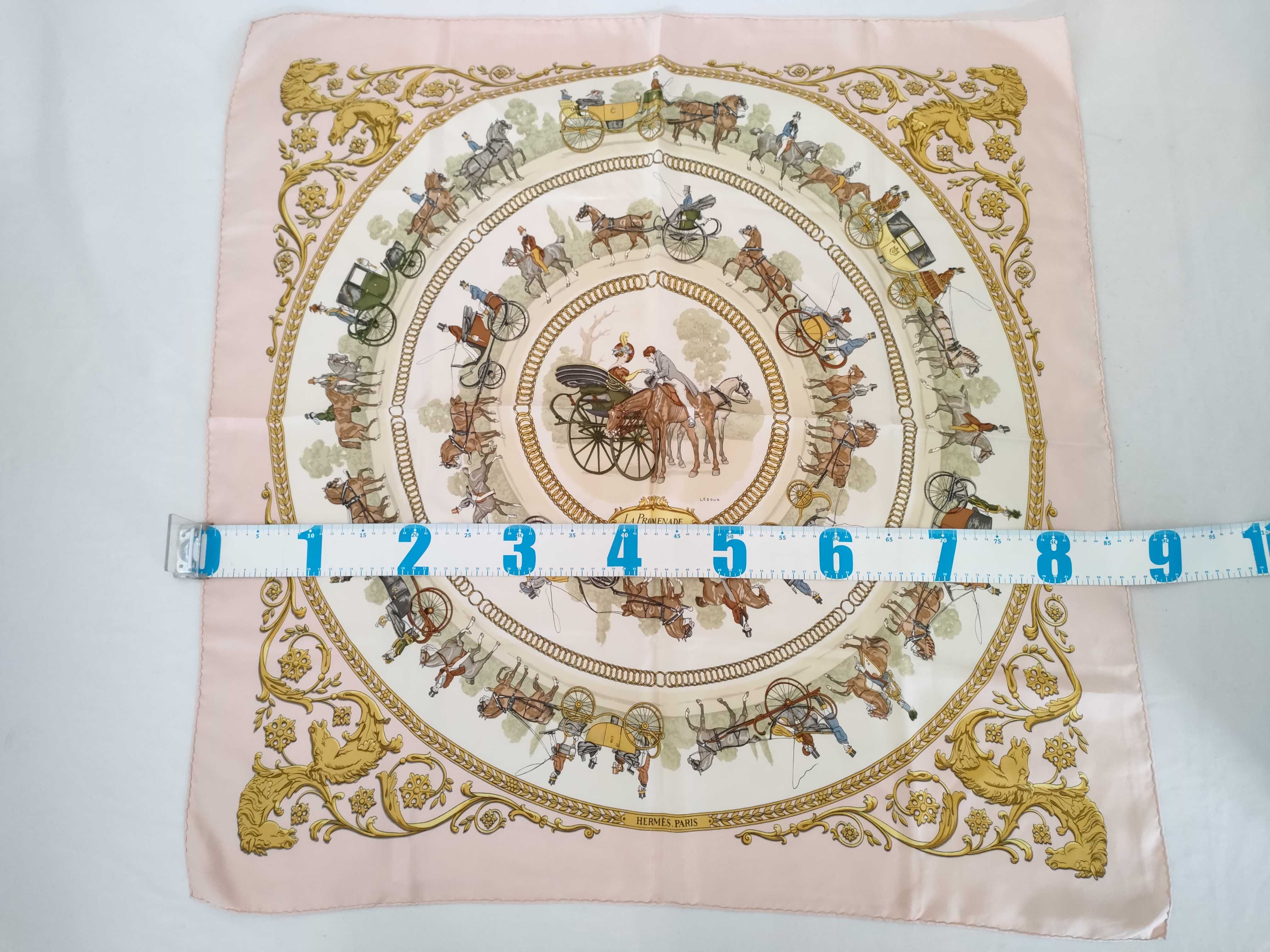 Hermes La Promenade de Longchamps Silk Scarf