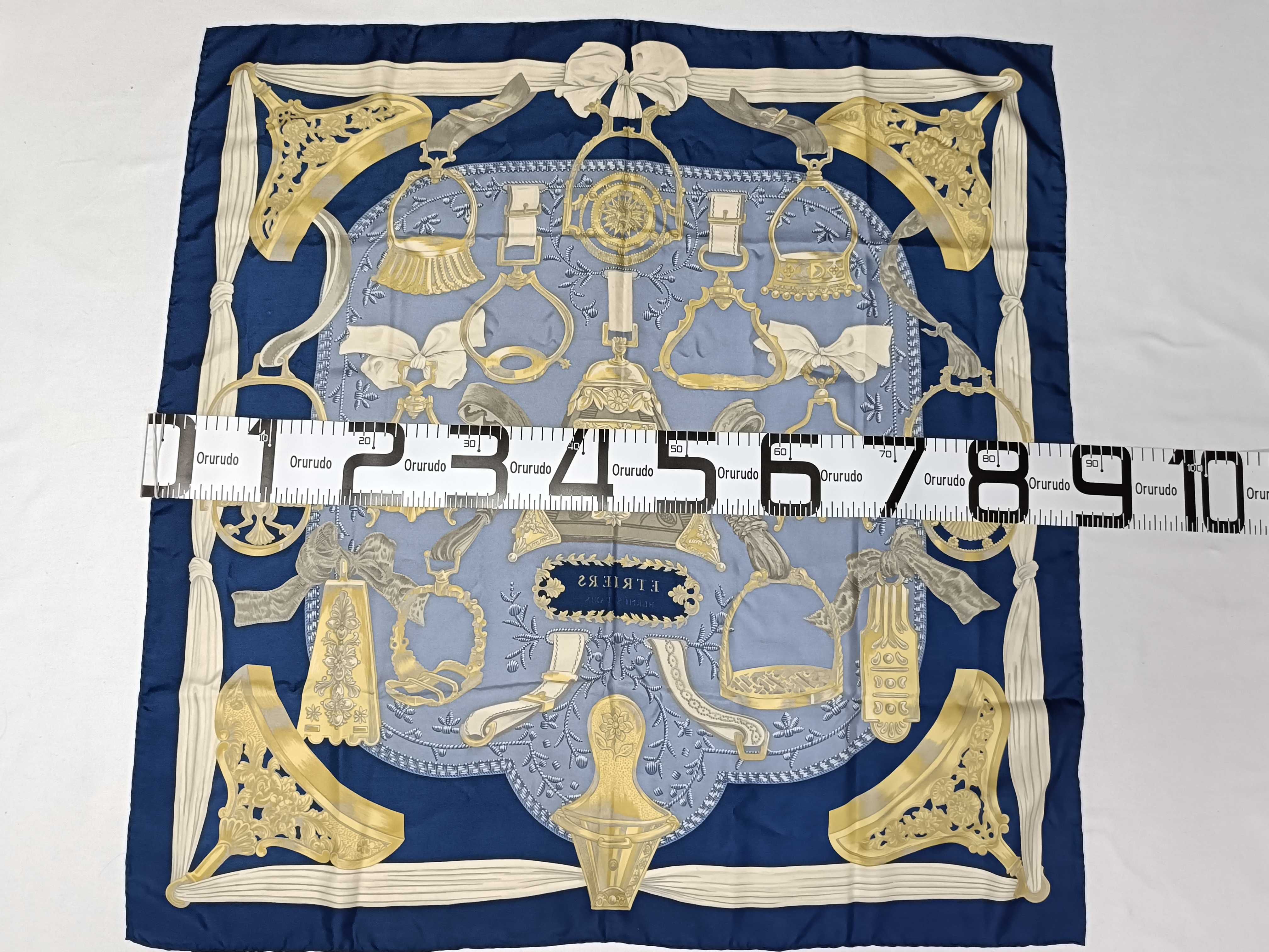 Hermes Etriers Silk Scarf by Francoise de la Perriere