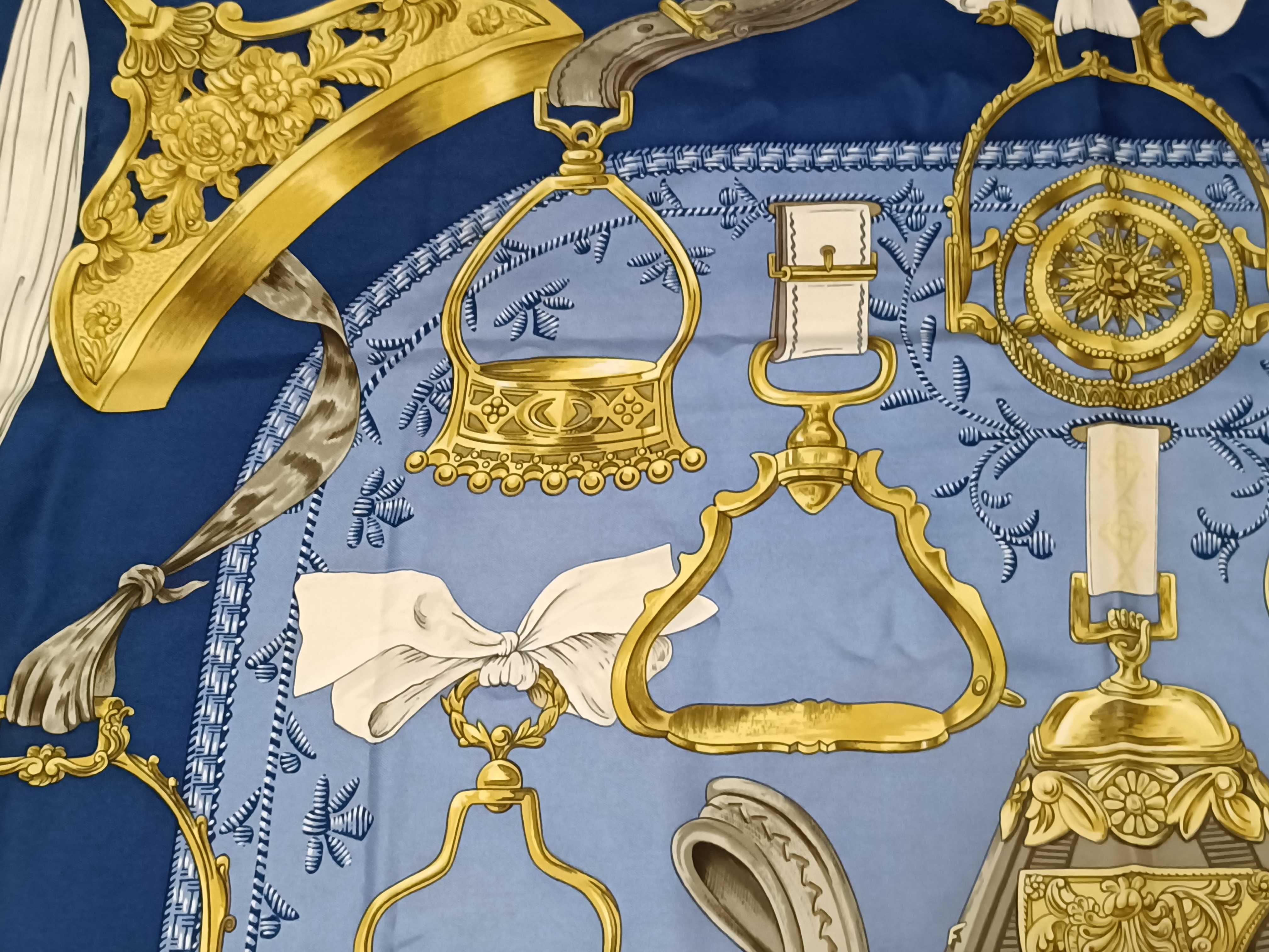 Hermes Etriers Silk Scarf by Francoise de la Perriere
