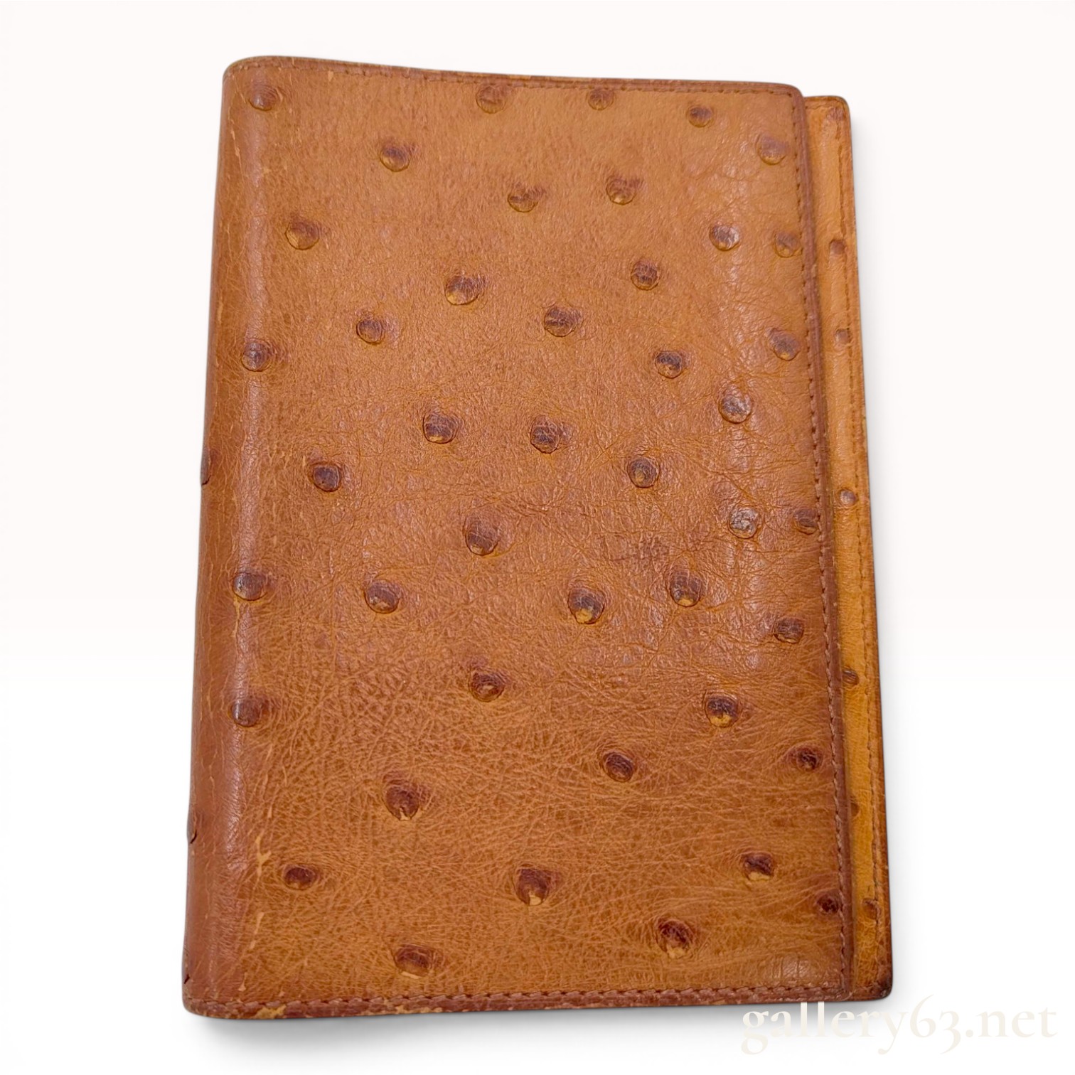 Hermes Ostrich Leather Agenda Cover, 1999