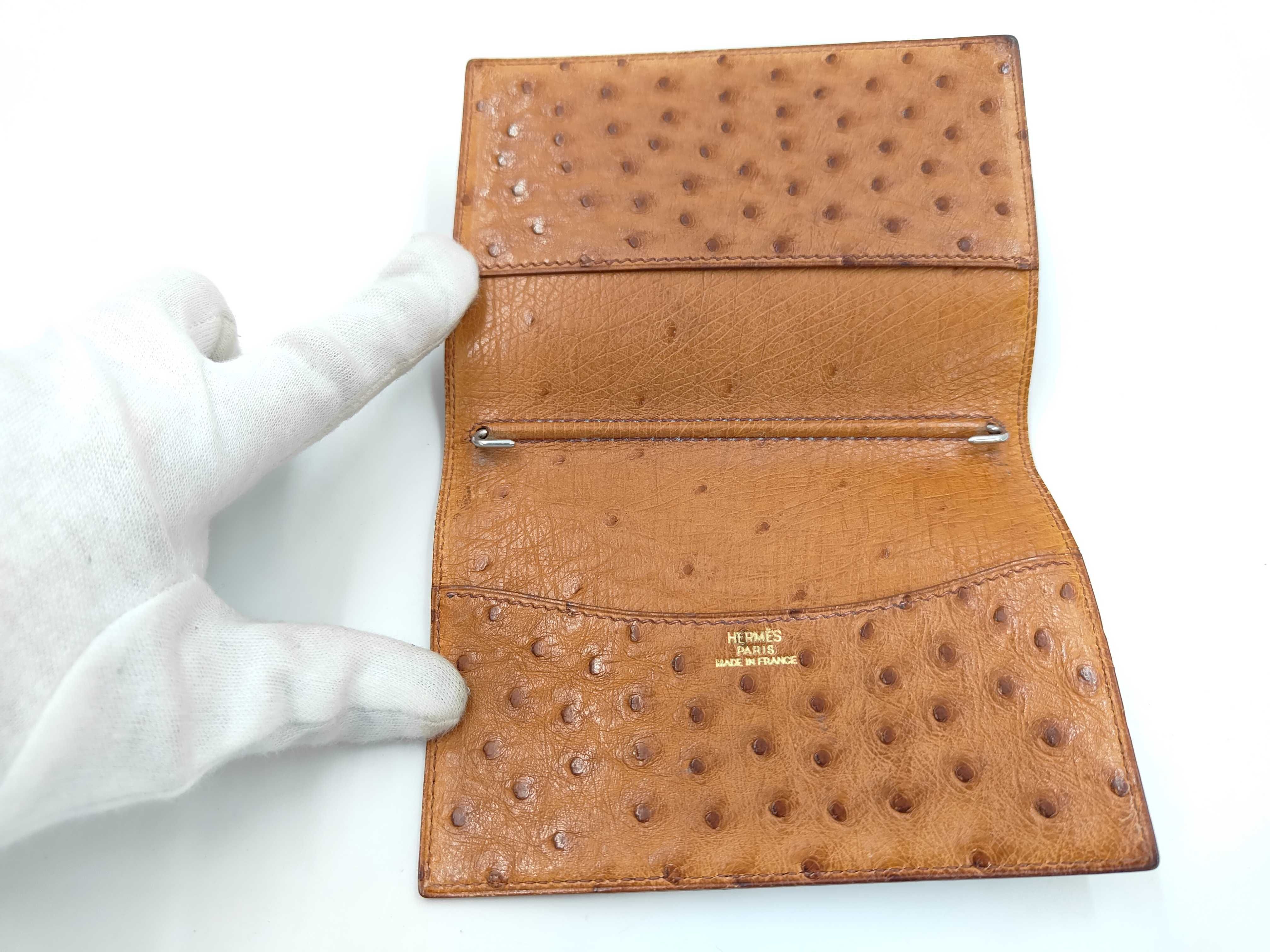 Hermes Ostrich Leather Agenda Cover, 1999