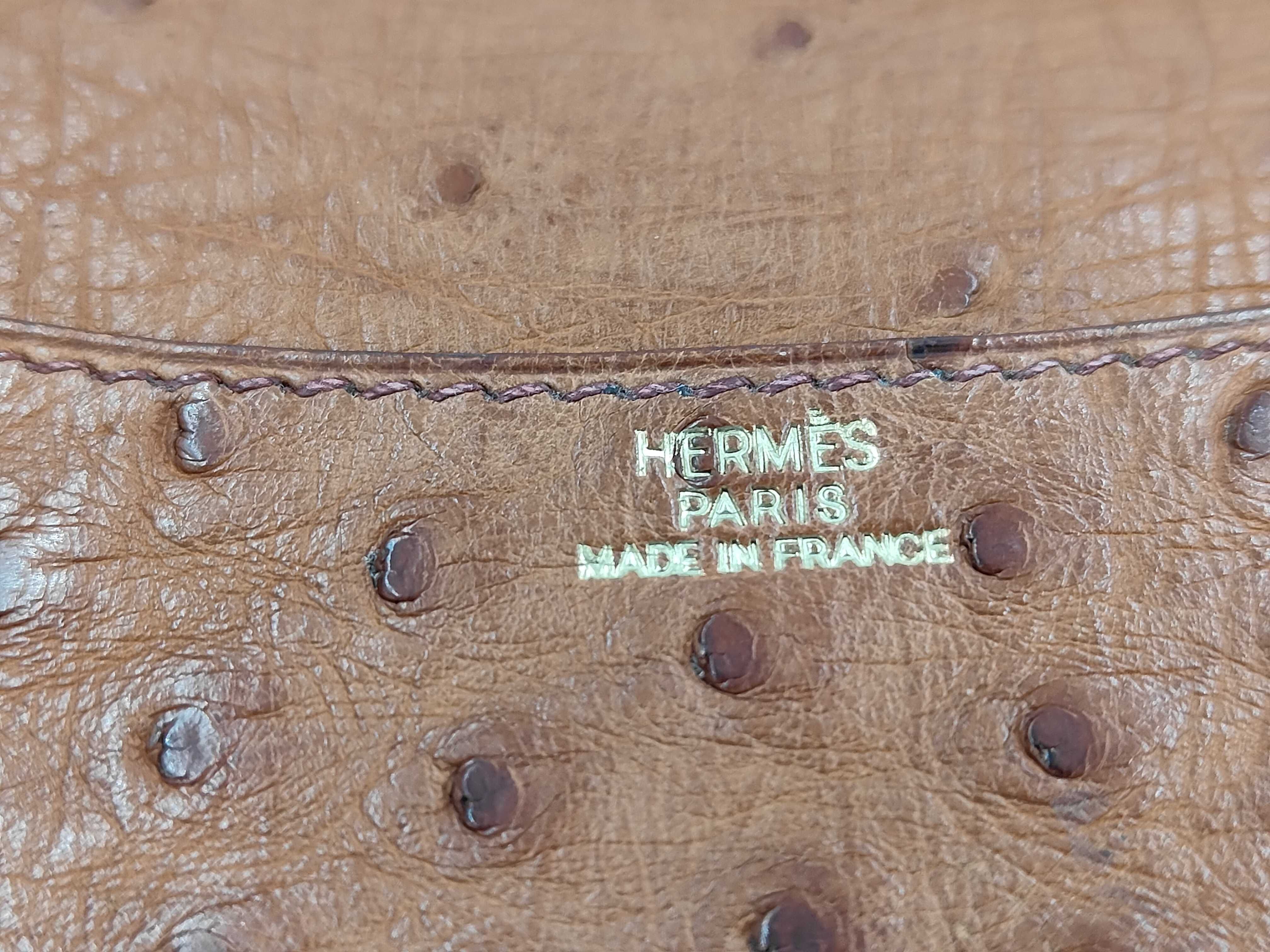 Hermes Ostrich Leather Agenda Cover, 1999