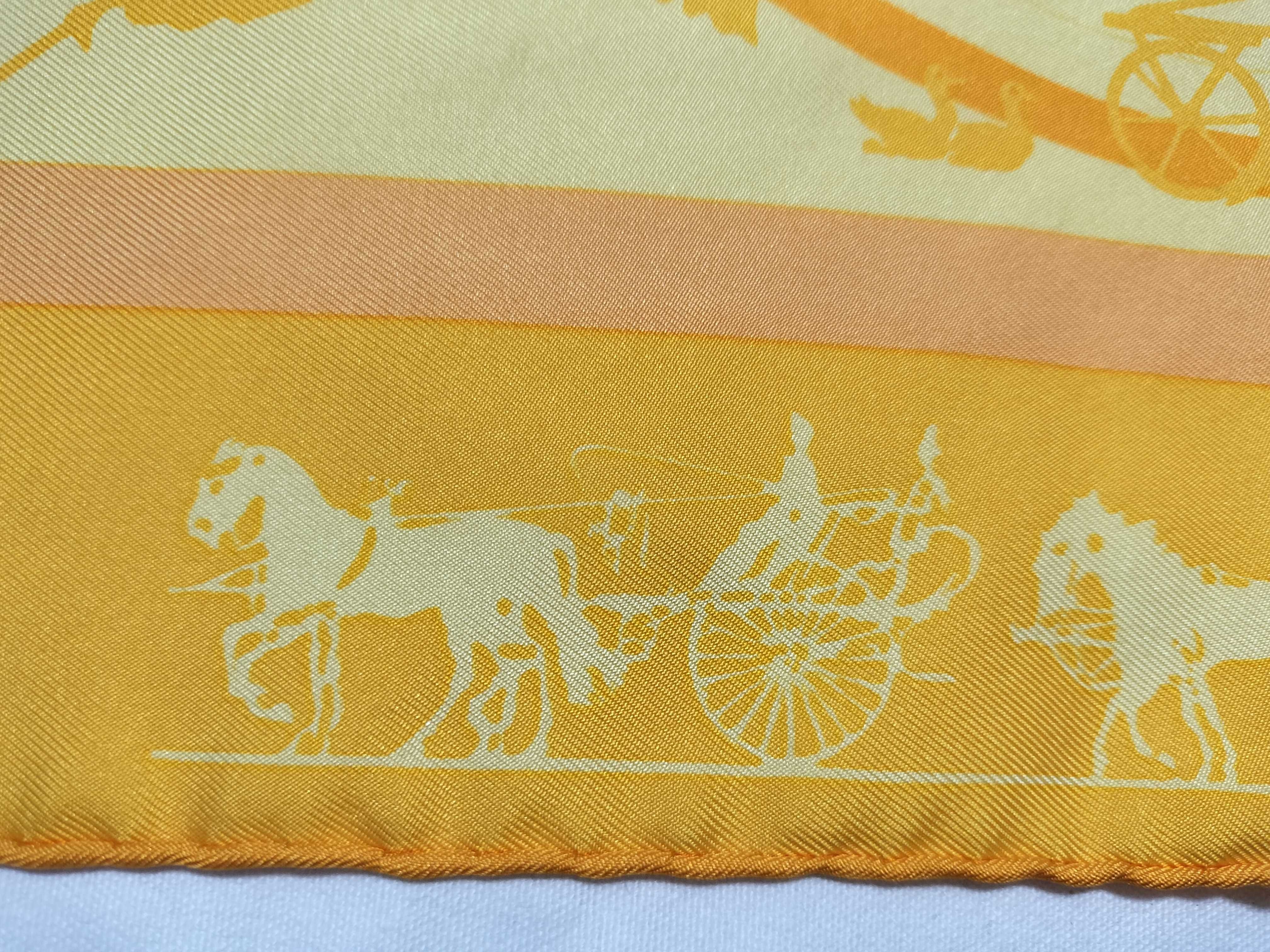 Hermes Silk Jeux d'Ombres Gavroche Scarf by Loic Dubigeon
