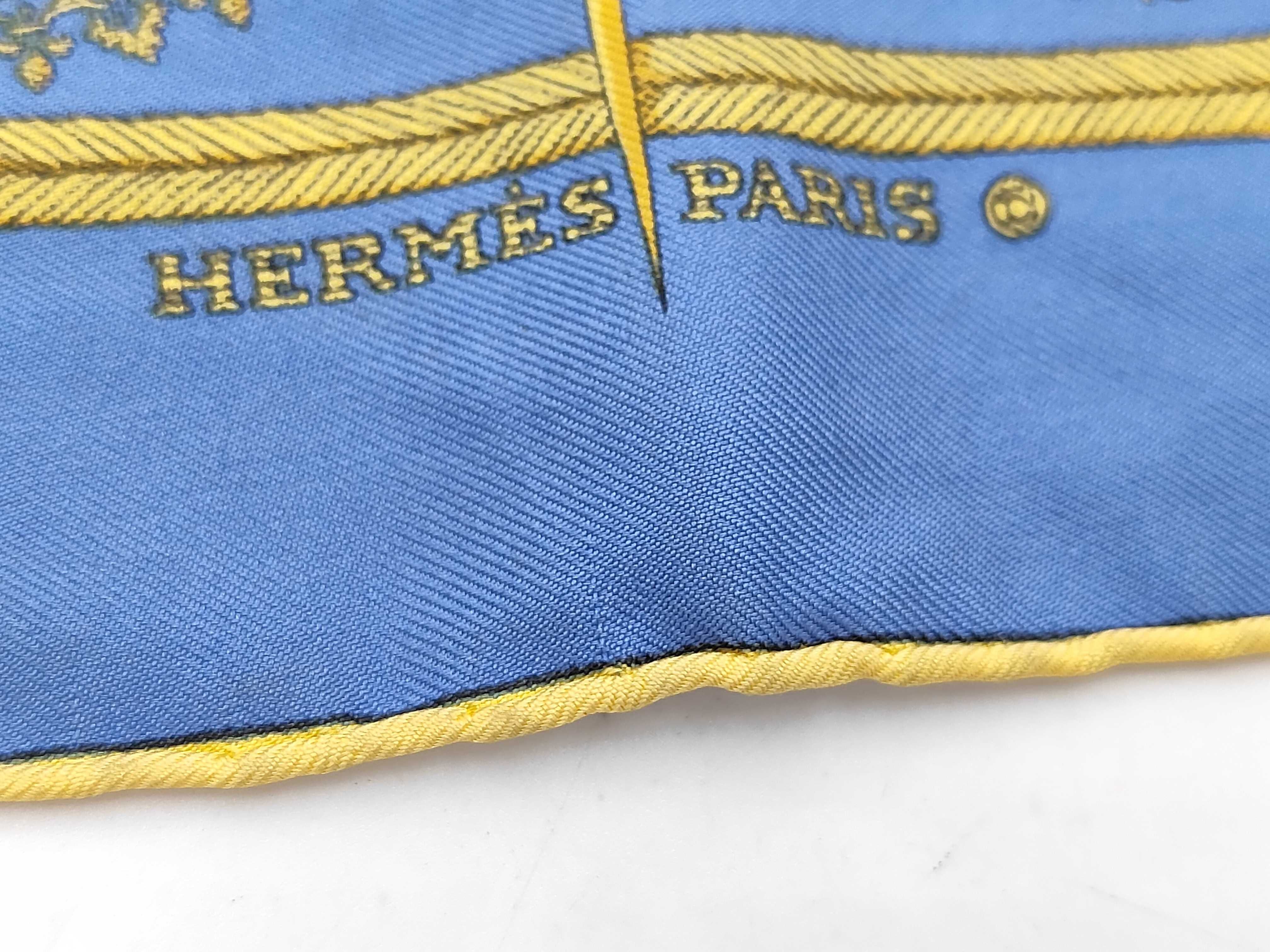 Hermes Les Armes de Paris Silk Gavroche Scarf