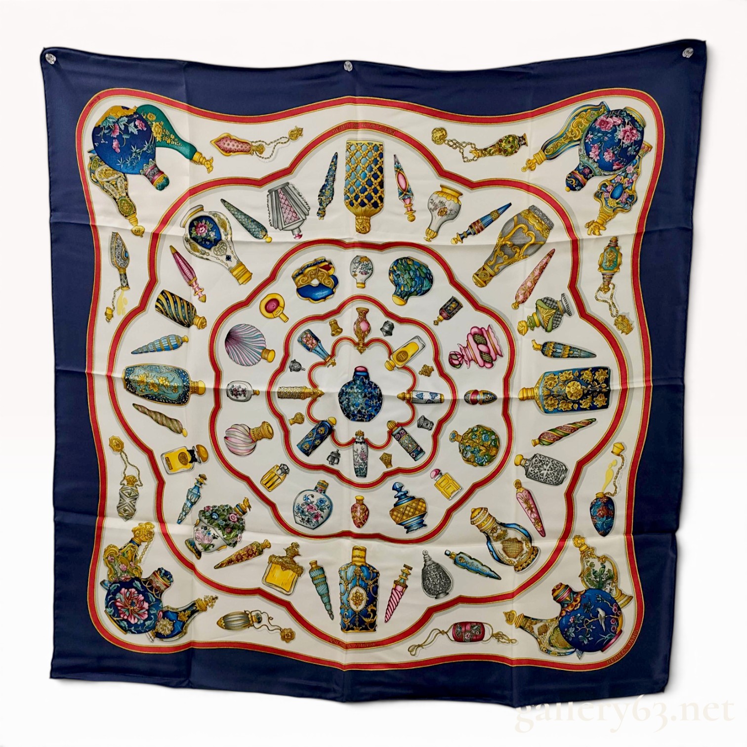 Hermes Qu'importe le flacon Silk Scarf by Catherine Baschet