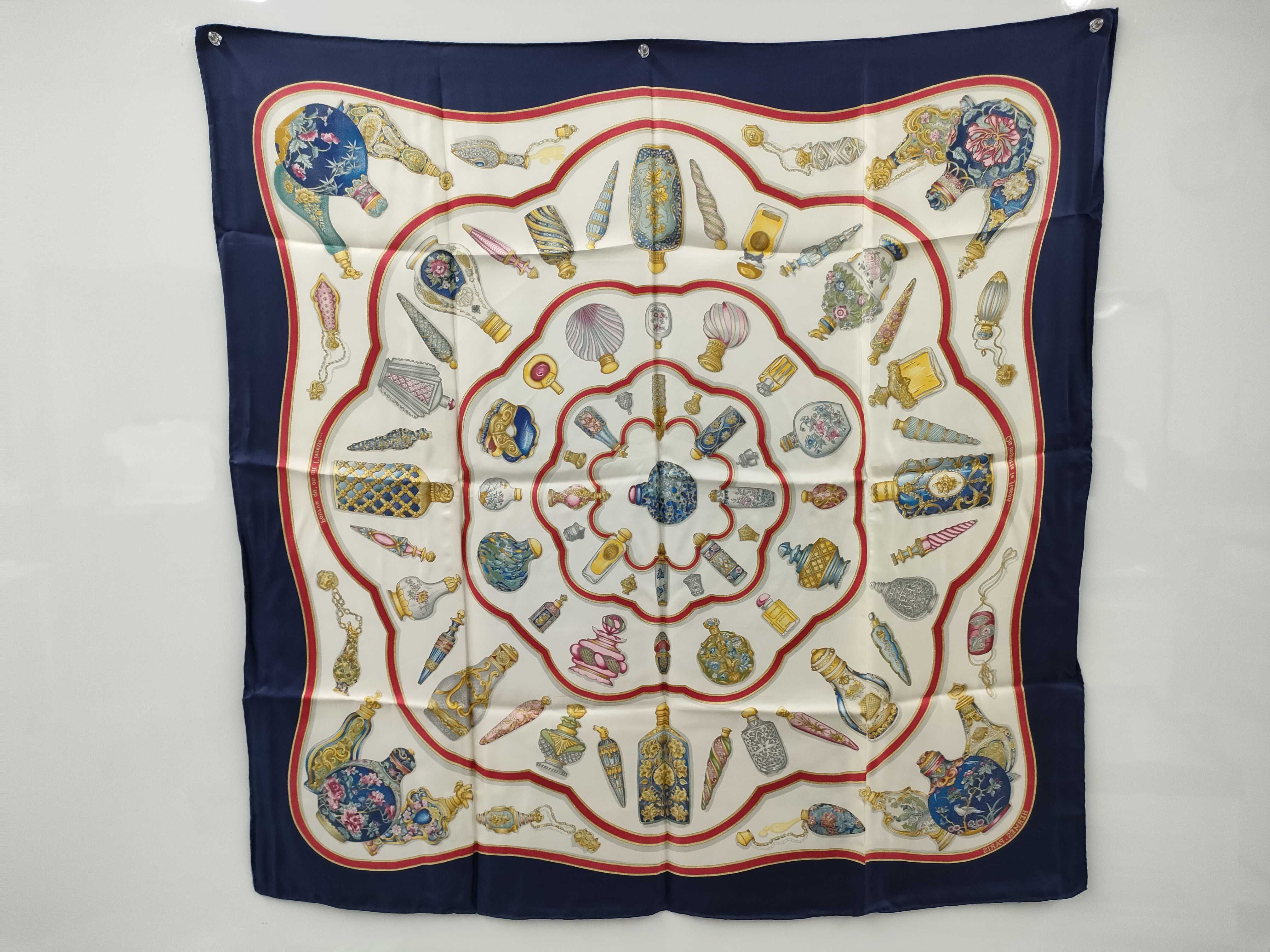 Hermes Qu'importe le flacon Silk Scarf by Catherine Baschet