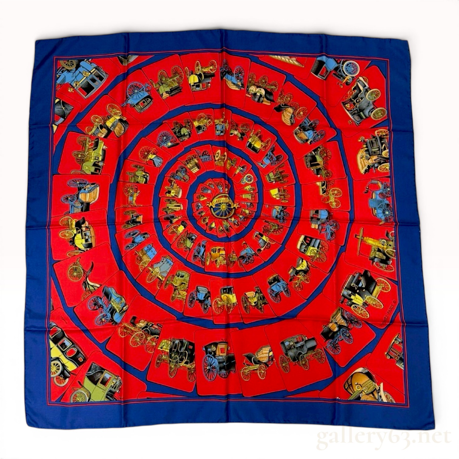 Hermes Silk Carrosserie Scarf by Philippe Ledoux