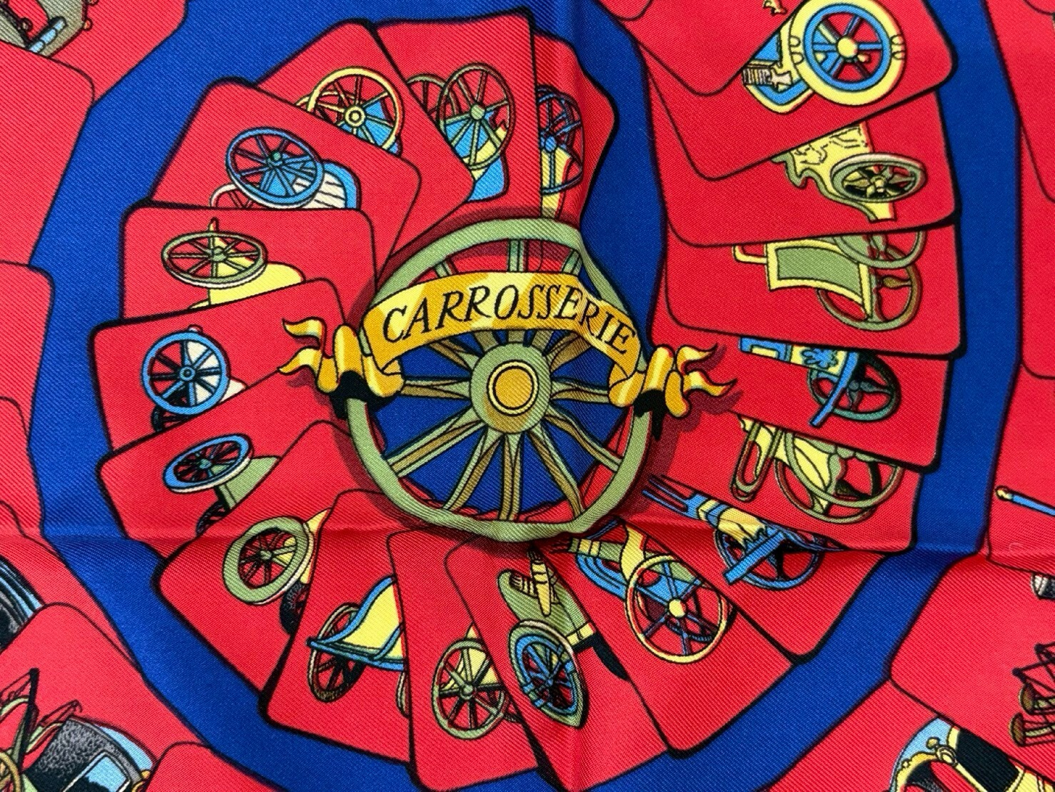 Hermes Silk Carrosserie Scarf by Philippe Ledoux