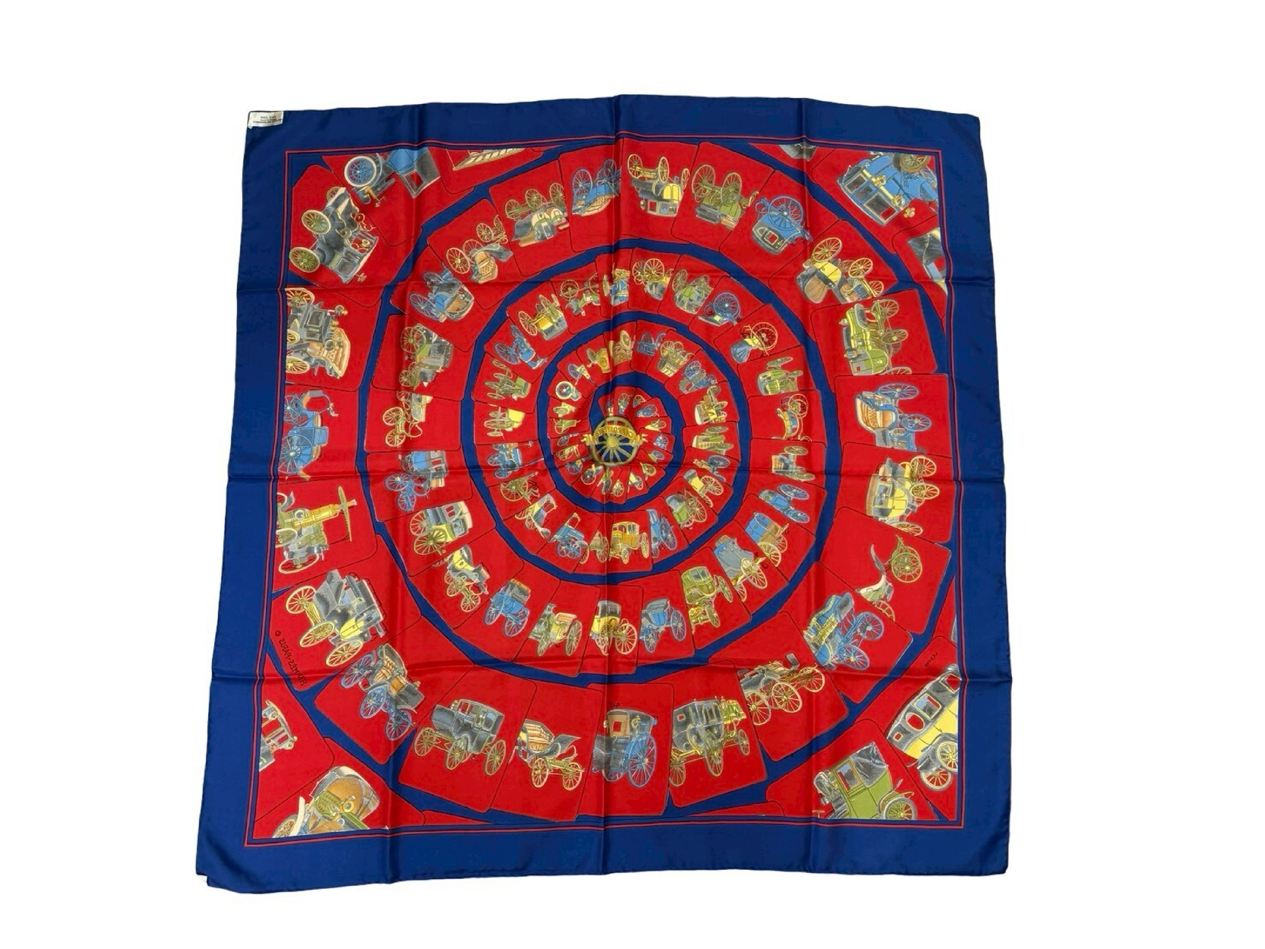 Hermes Silk Carrosserie Scarf by Philippe Ledoux