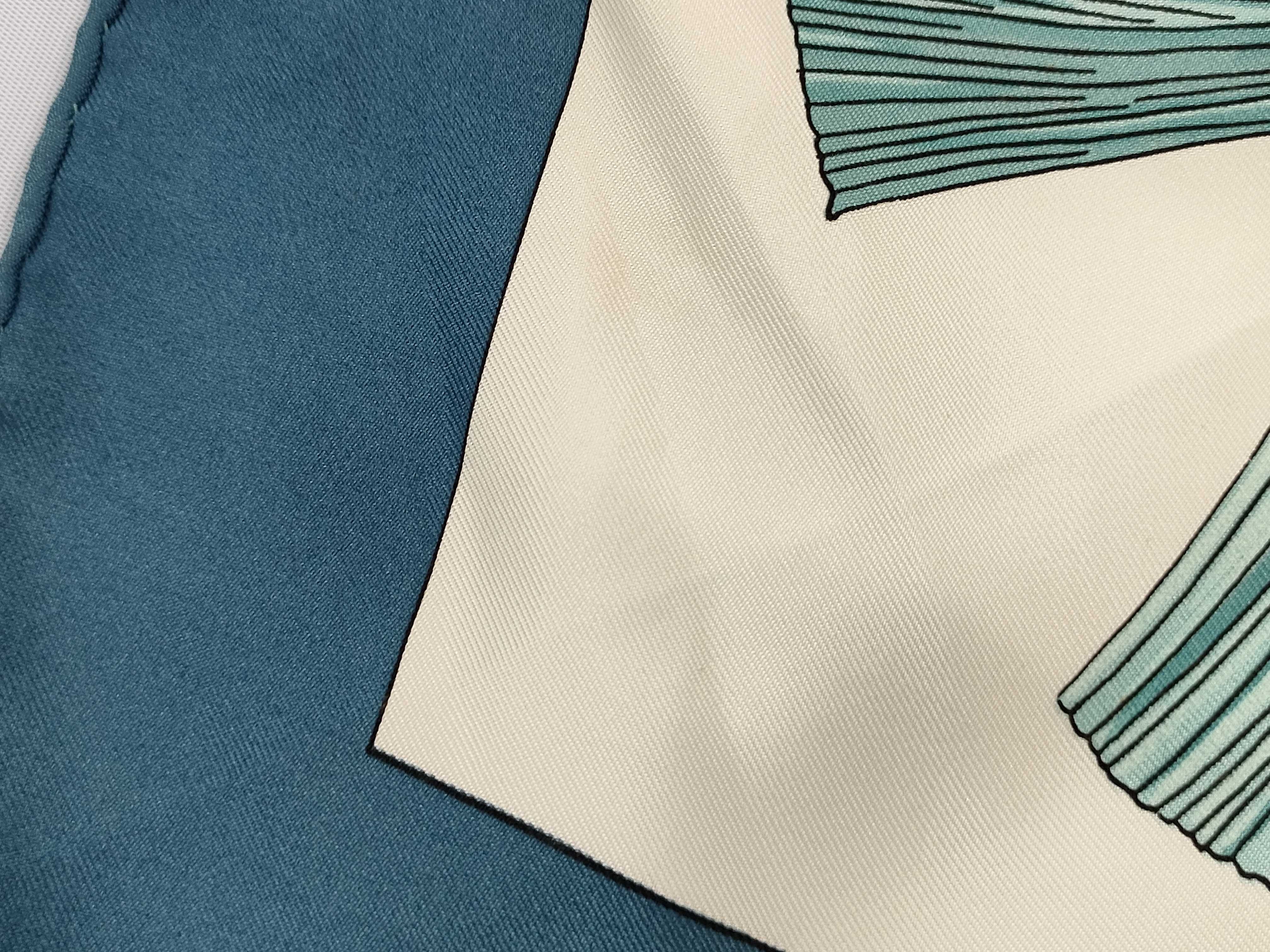 Hermes Aux Champs Silk Twill Carre 90 Scarf