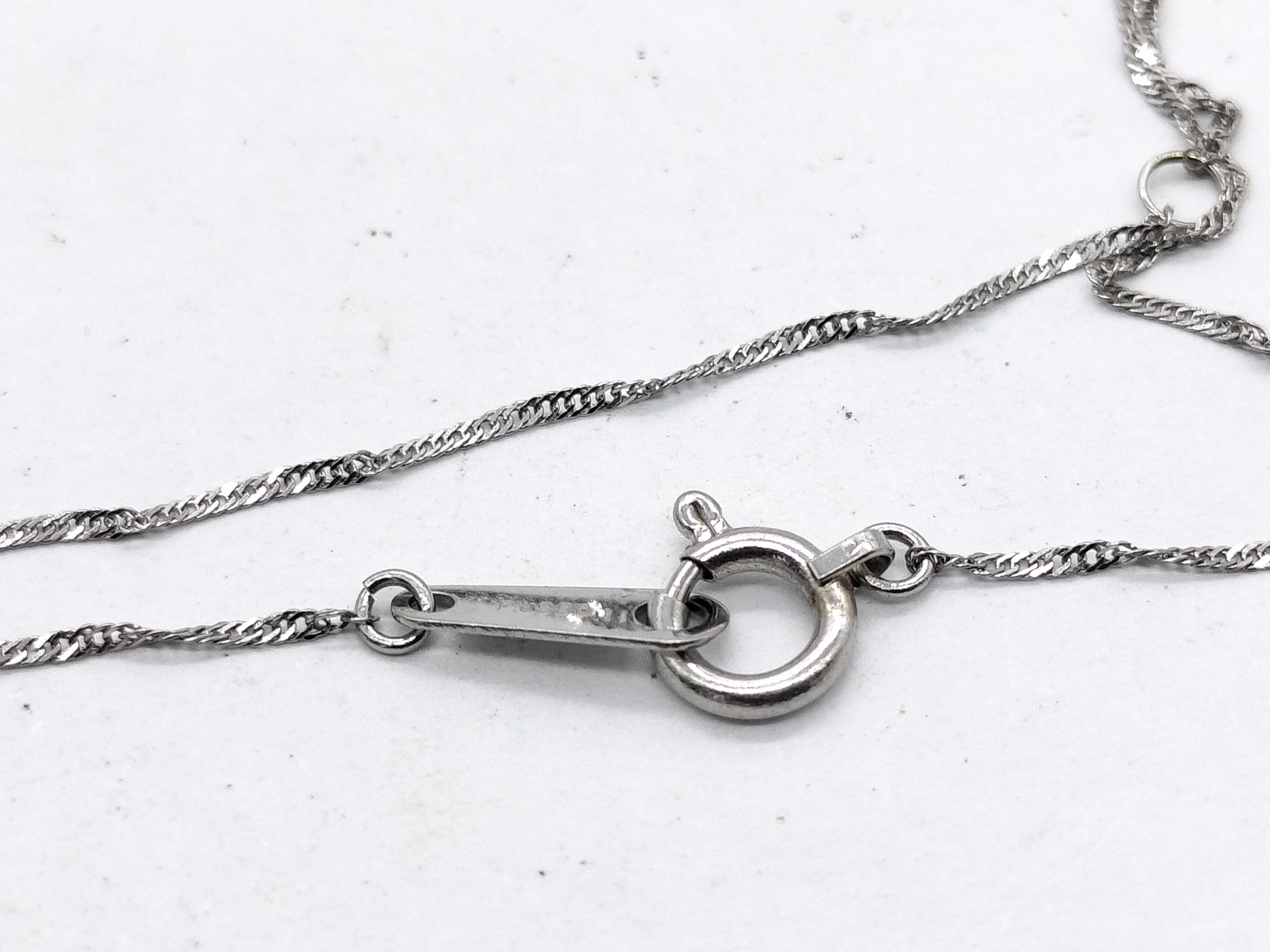 Diamond Cross Pendant and Singapore Chain in Pt1000 Platinum