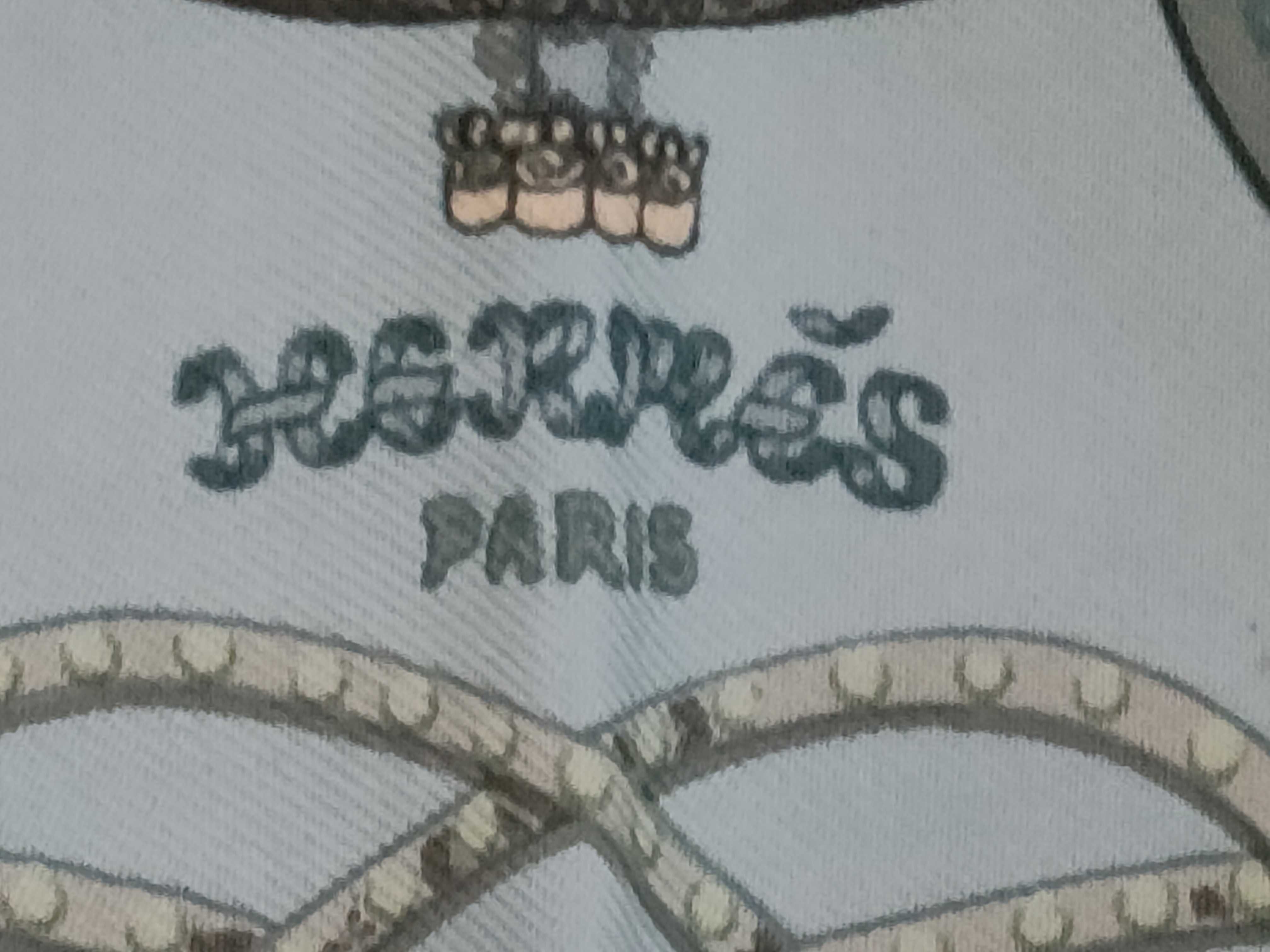 Hermes Gavroche Silk Pocket Square in Poste et Cavalerie Pattern