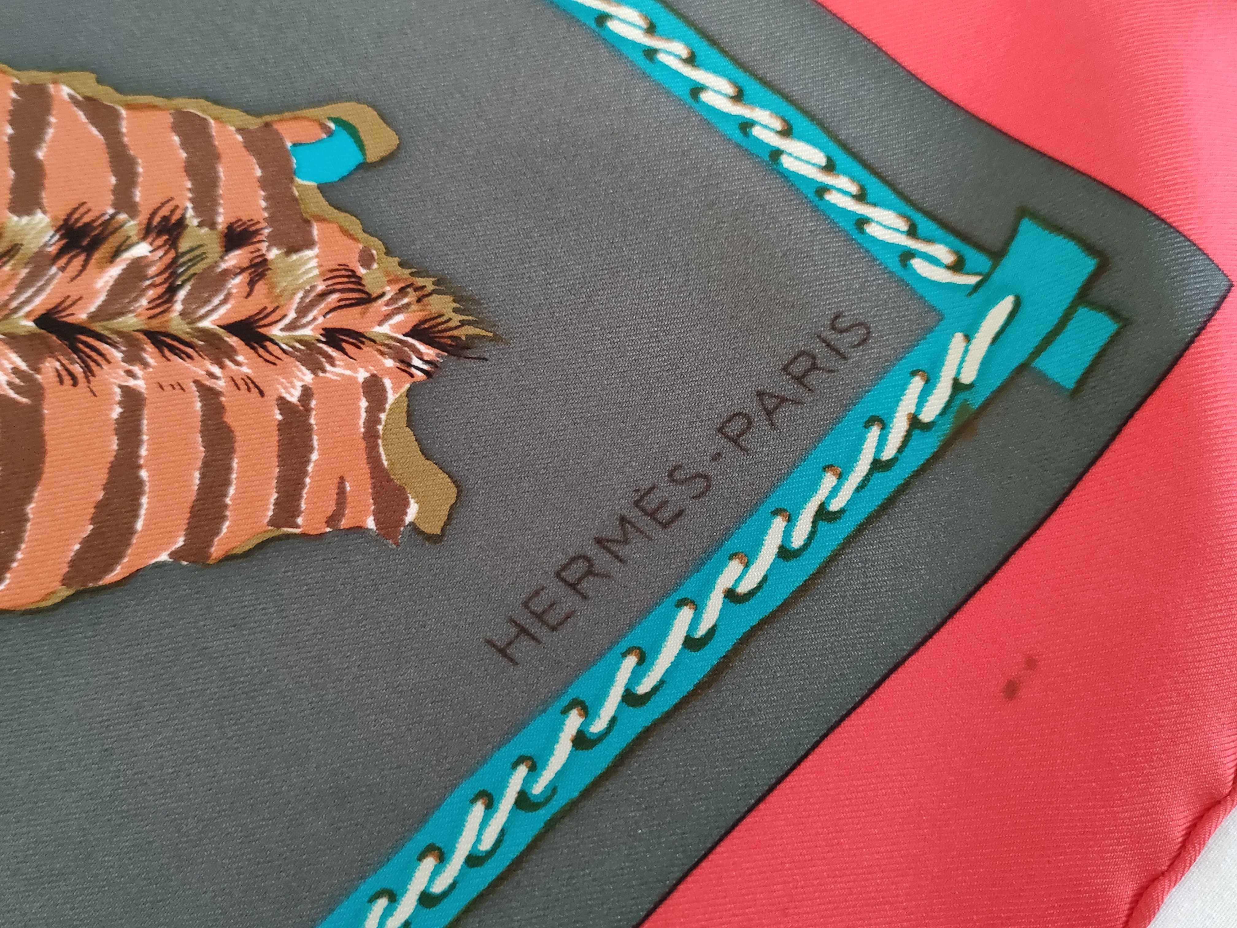 Hermes Silk Scarf La Chasse en Afrique by Robert Dallet