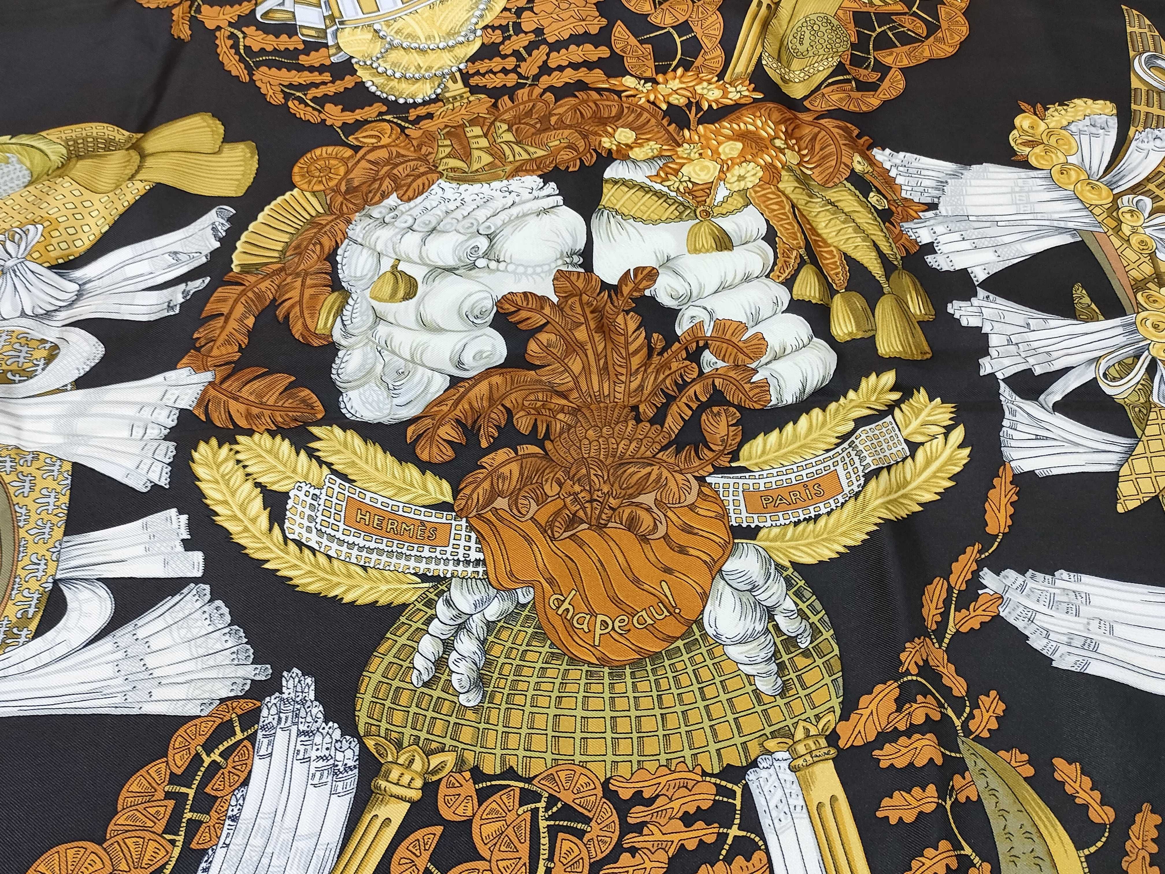 Hermes Chapeau Silk Scarf by Annie Faivre