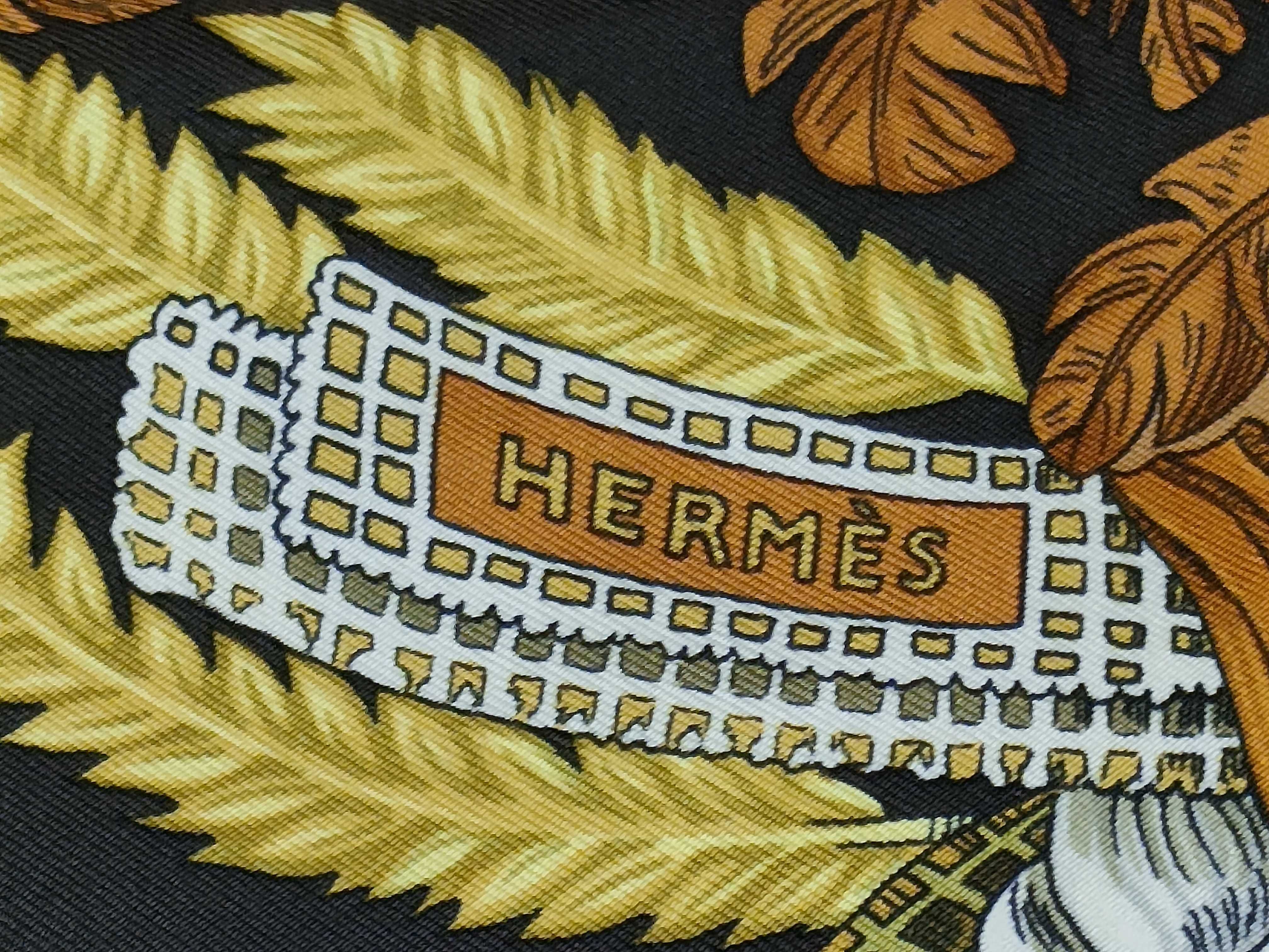 Hermes Chapeau Silk Scarf by Annie Faivre