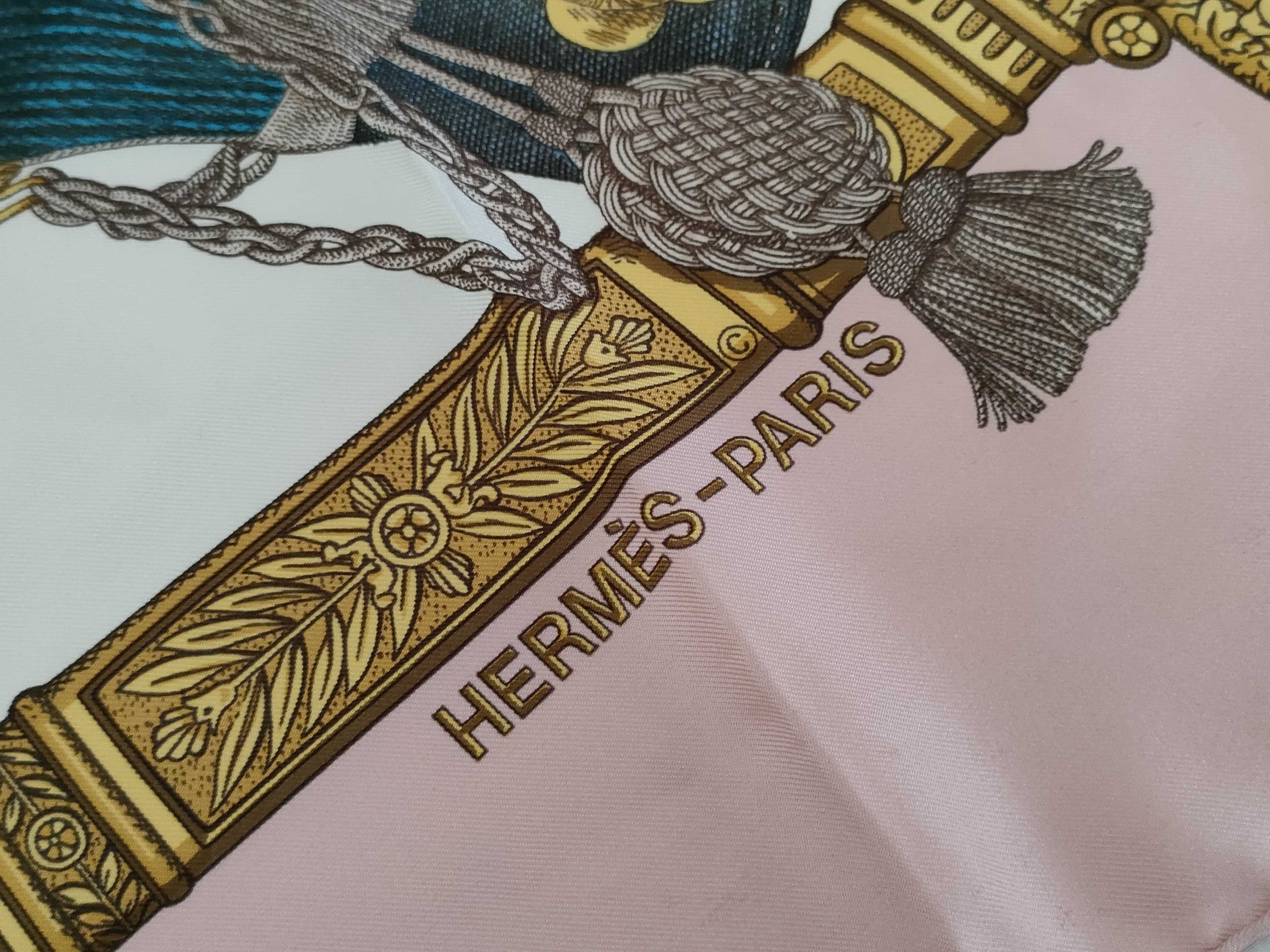 Hermes Grand Uniforme Silk Scarf Designed by Joachim Metz