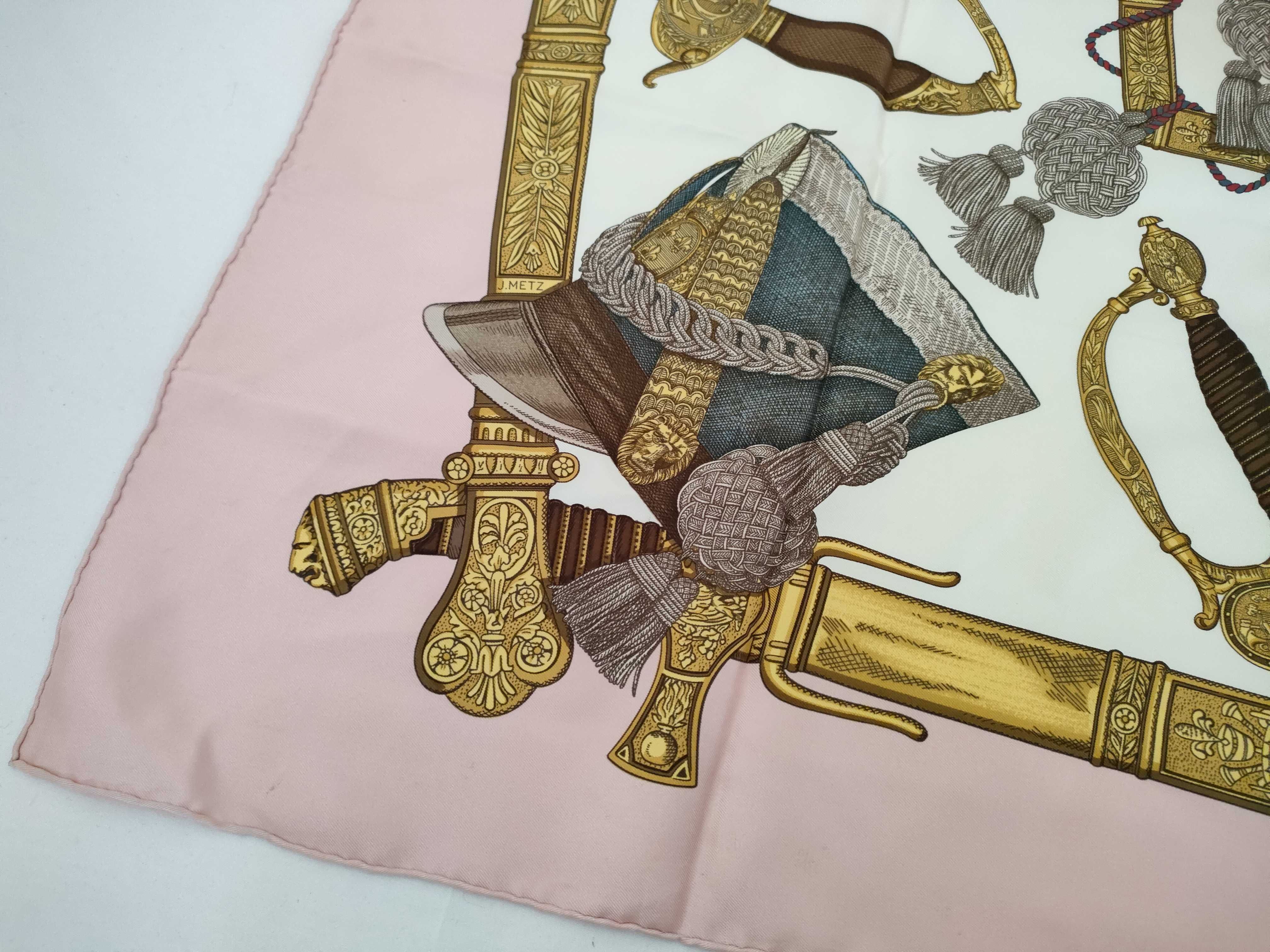 Hermes Grand Uniforme Silk Scarf Designed by Joachim Metz