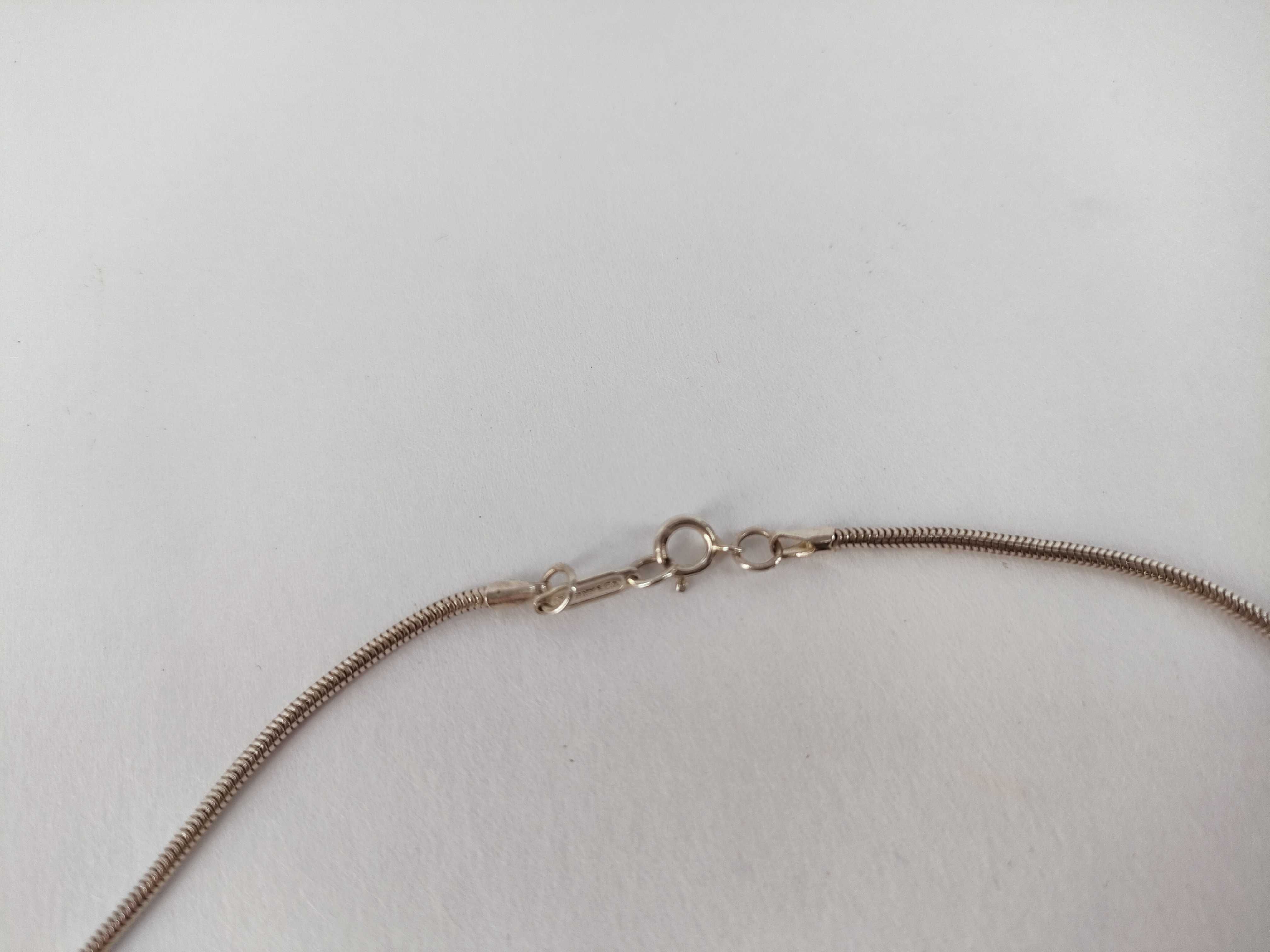 Tiffany and Co 1837 Sterling Silver Bar Pendant Necklace