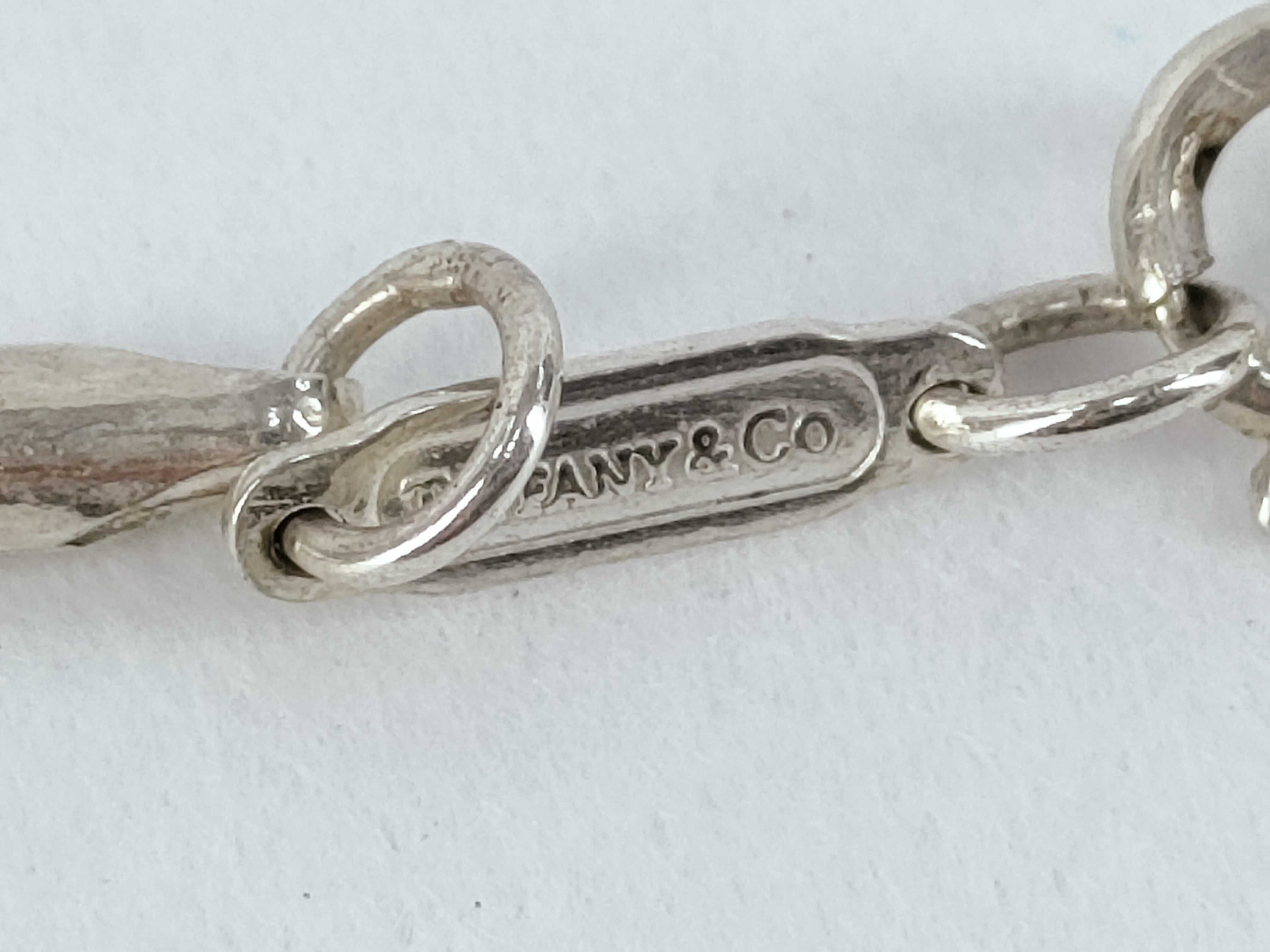 Tiffany and Co 1837 Sterling Silver Bar Pendant Necklace