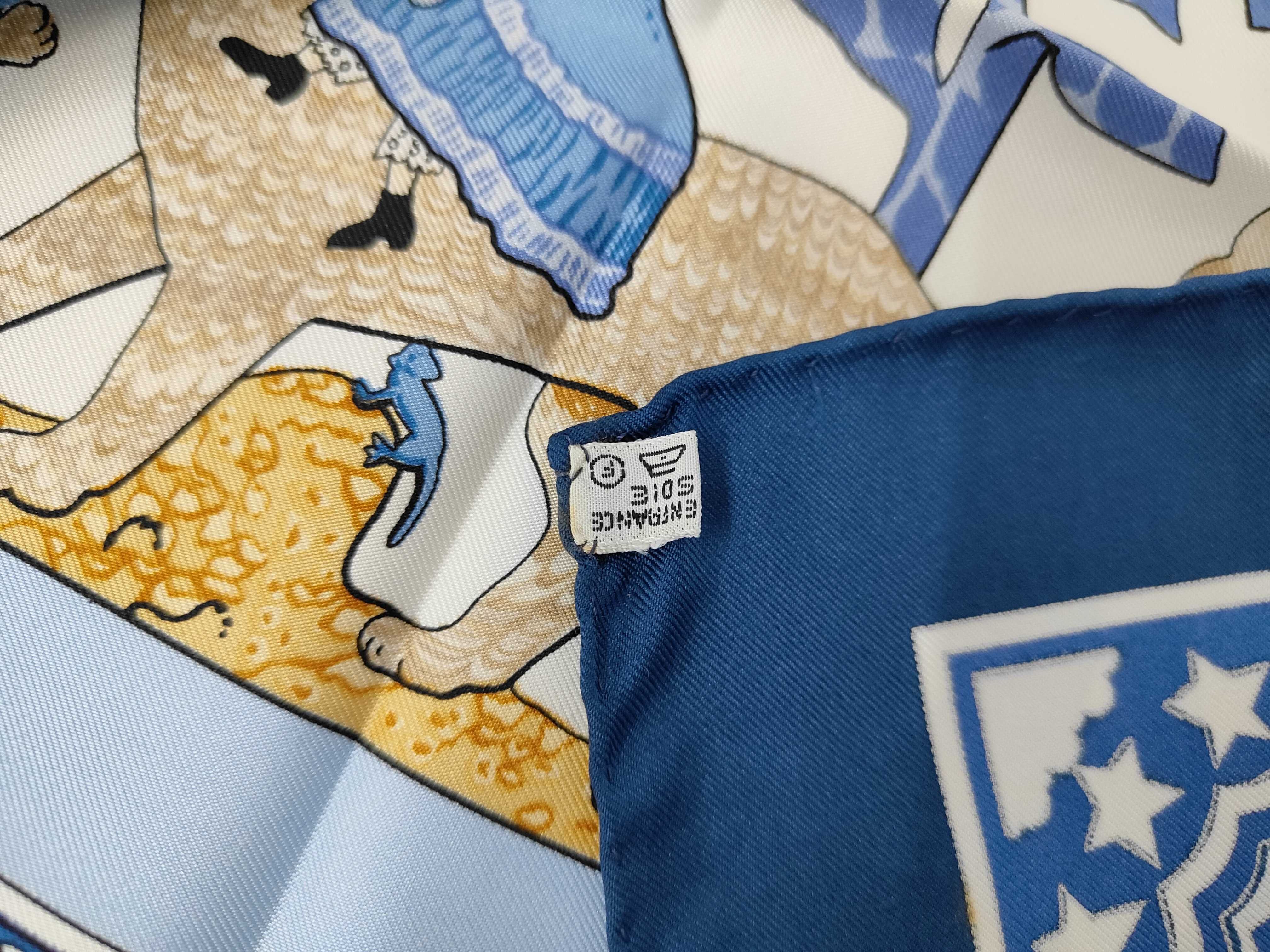 Hermes Early America Silk Scarf by Francoise de la Perriere