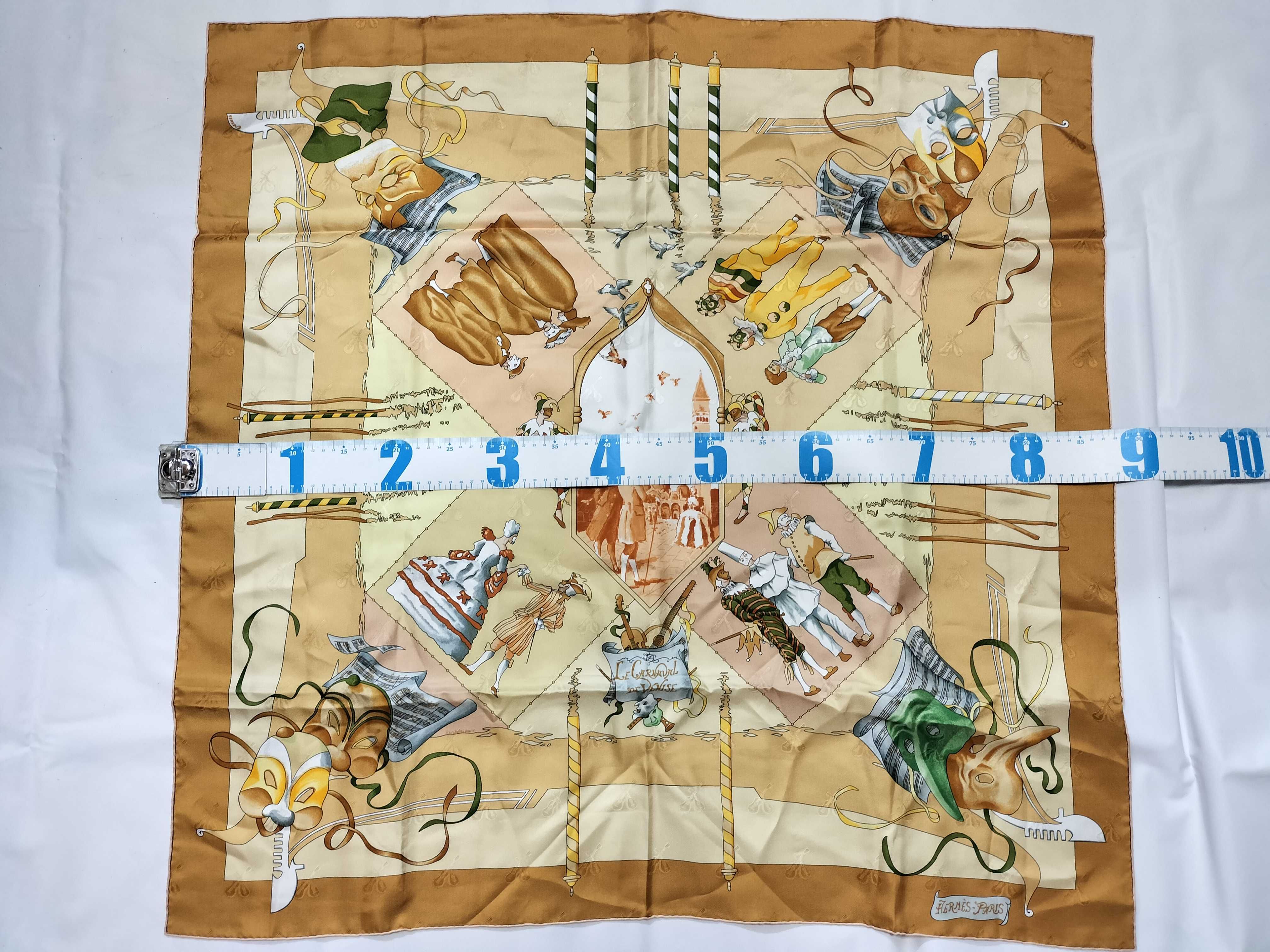 Hermes Le Carnaval de Venise Silk Jacquard Scarf