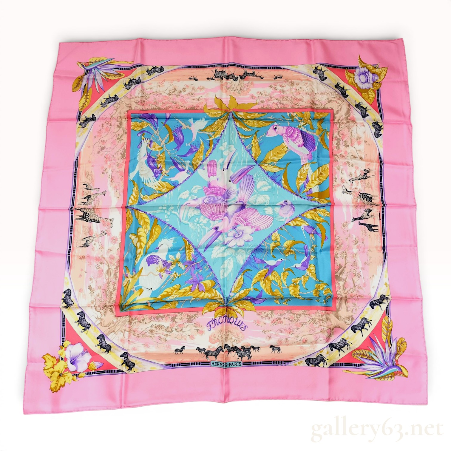 Hermes Tropiques Silk Scarf