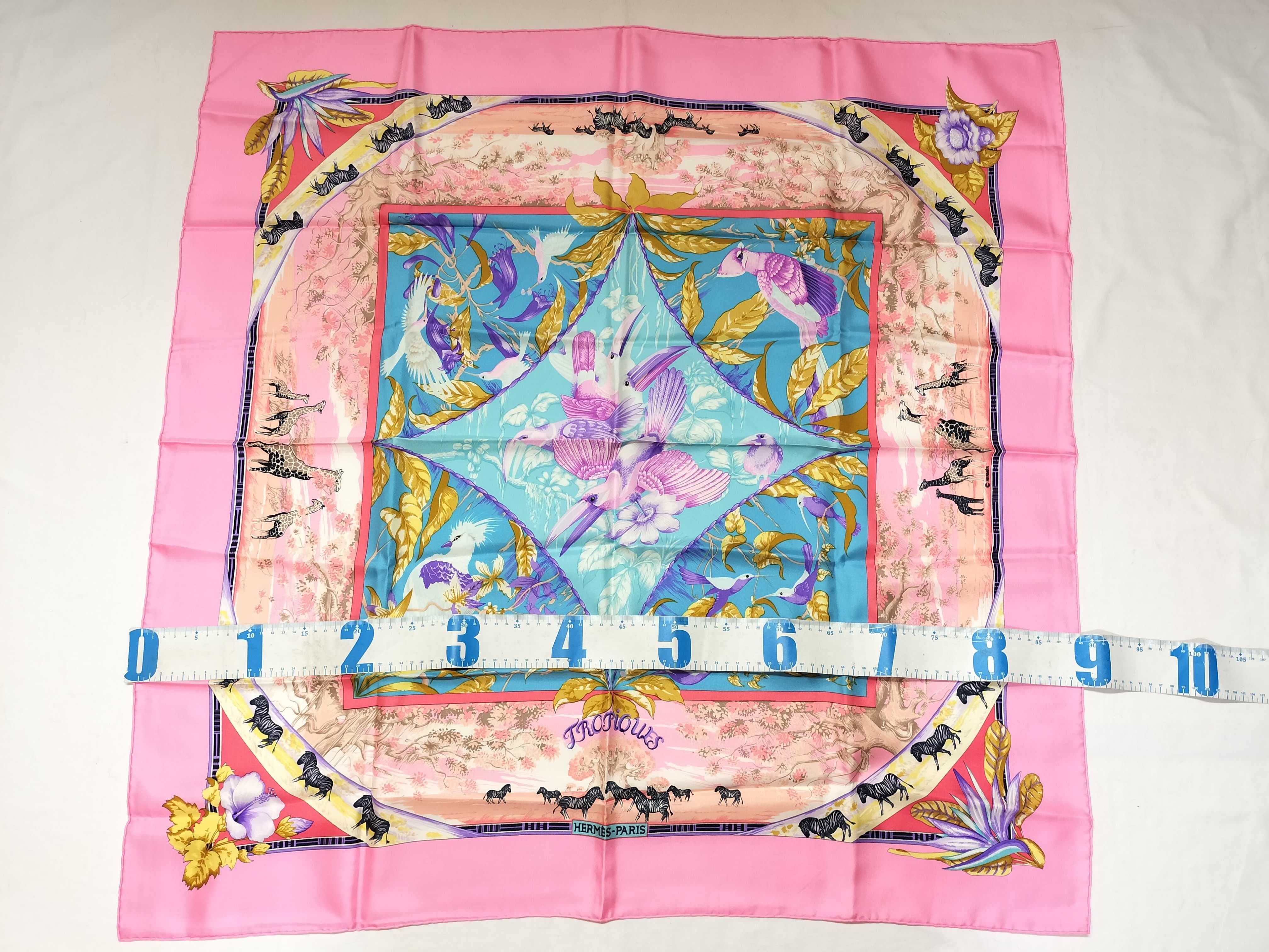 Hermes Tropiques Silk Scarf