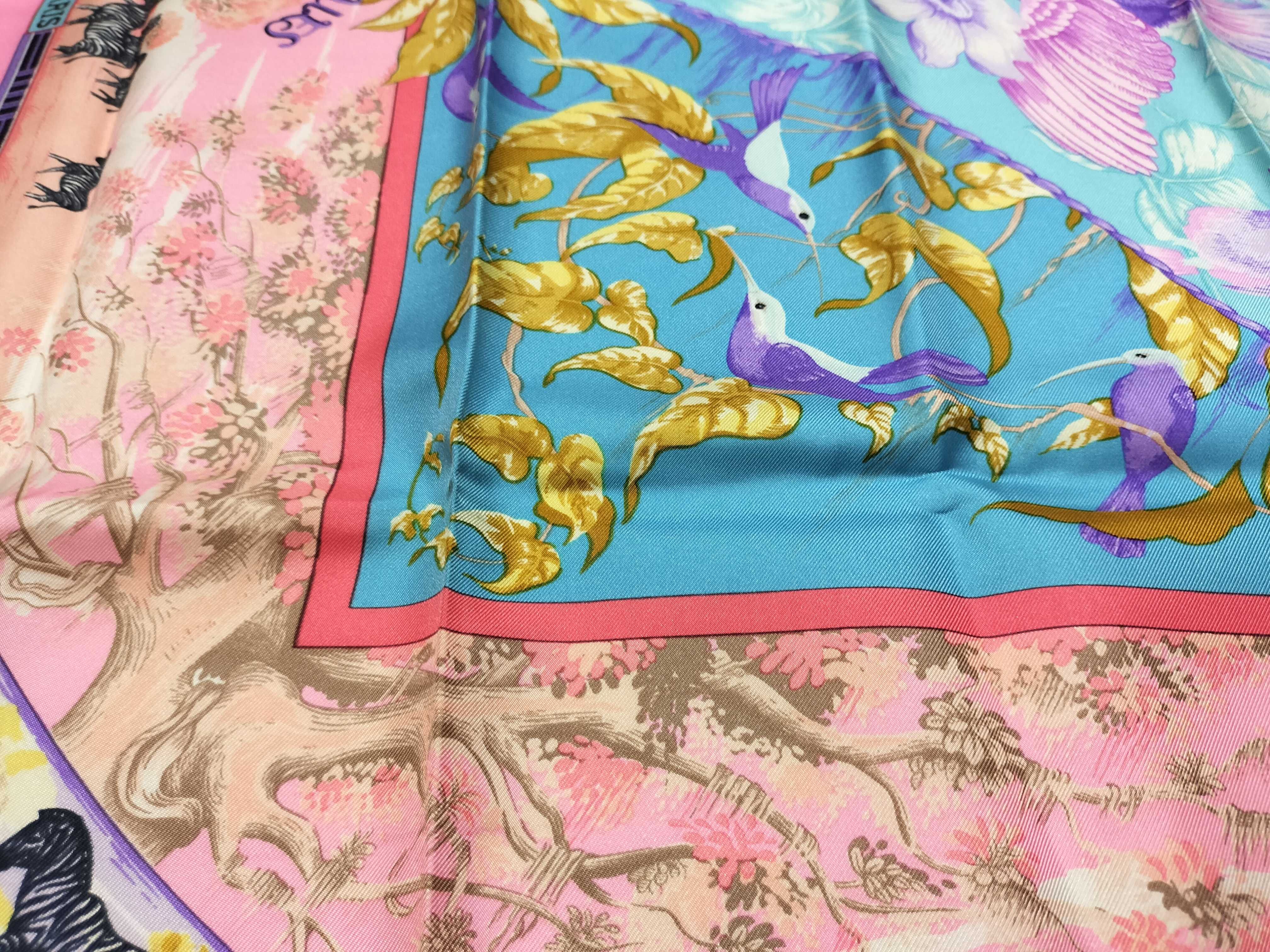 Hermes Tropiques Silk Scarf