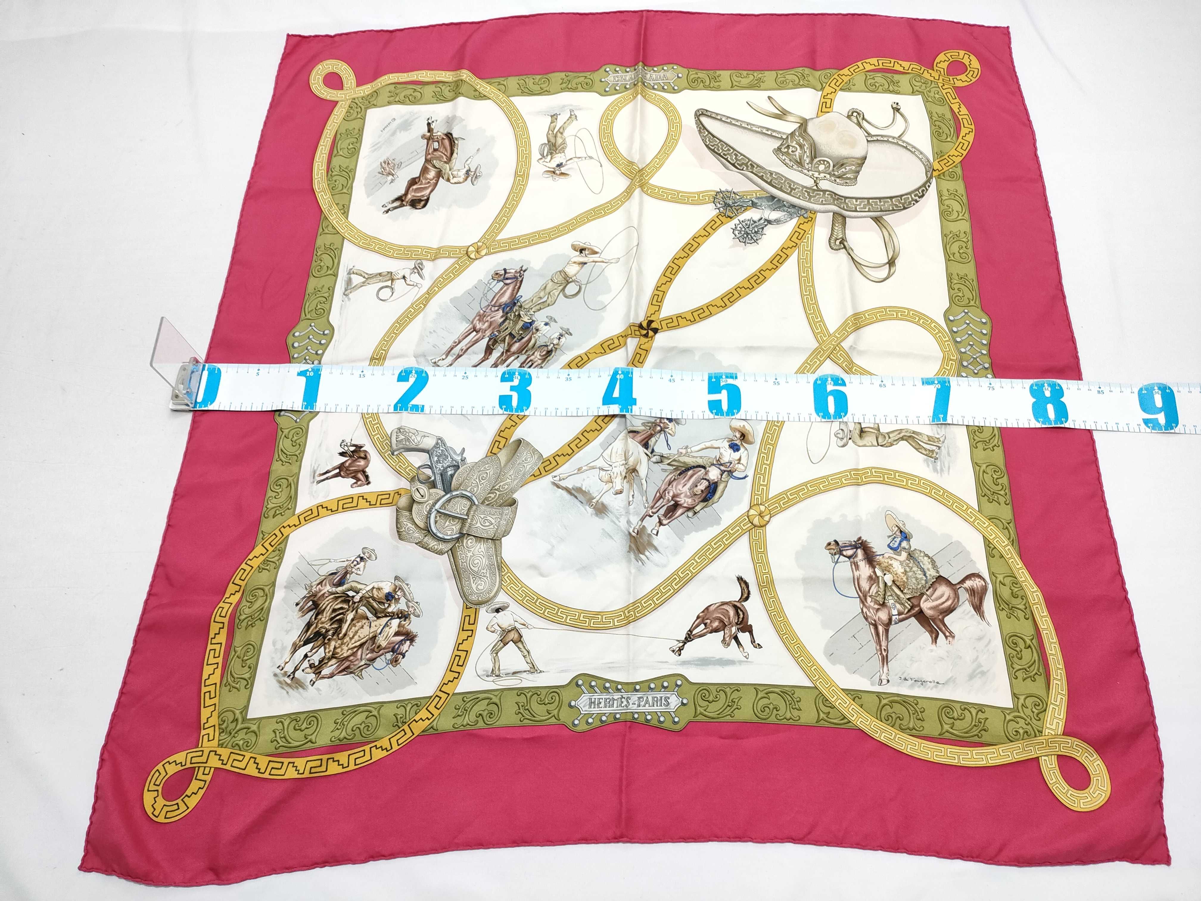 Hermes Charreada Silk Scarf