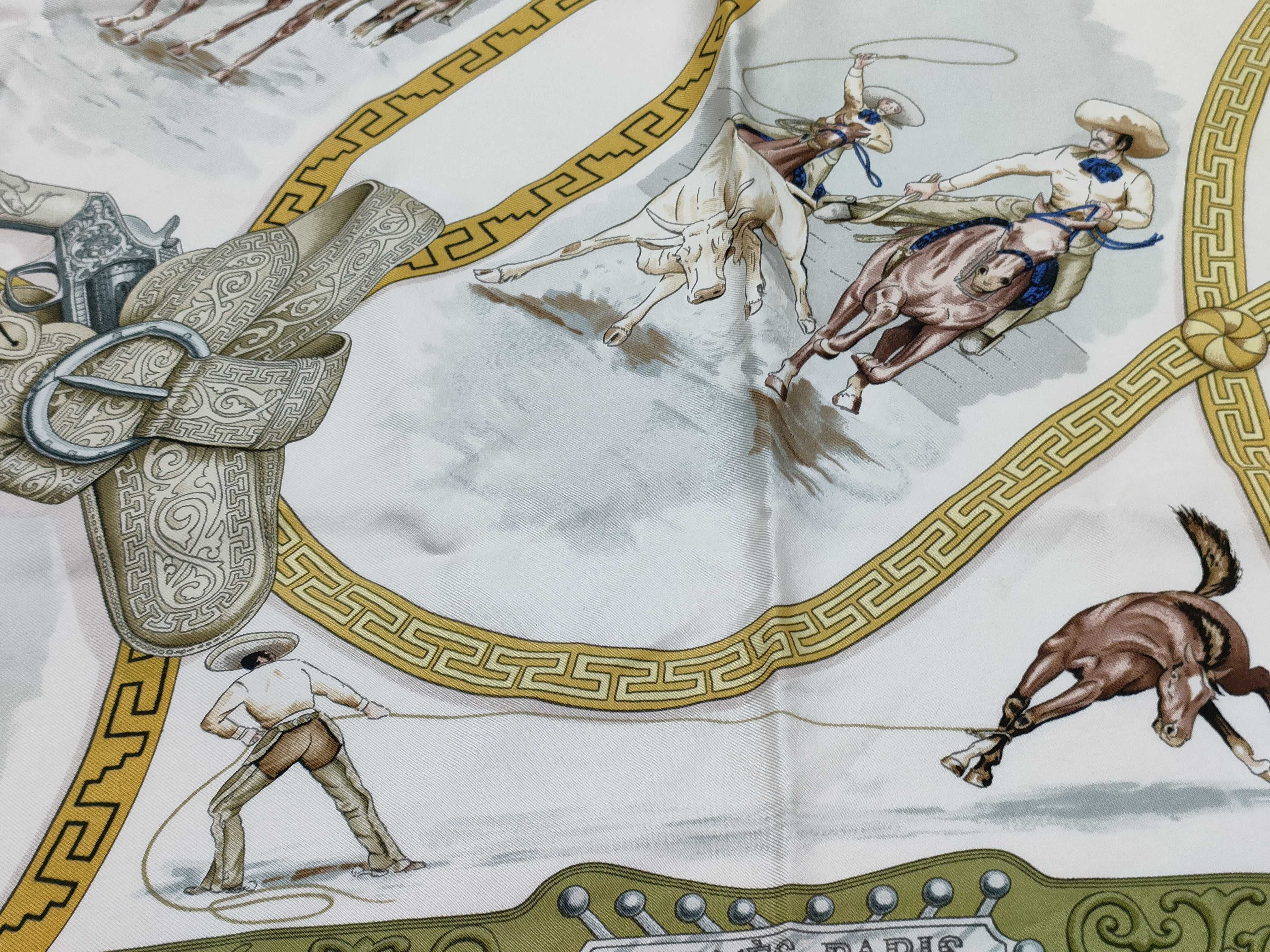 Hermes Charreada Silk Scarf