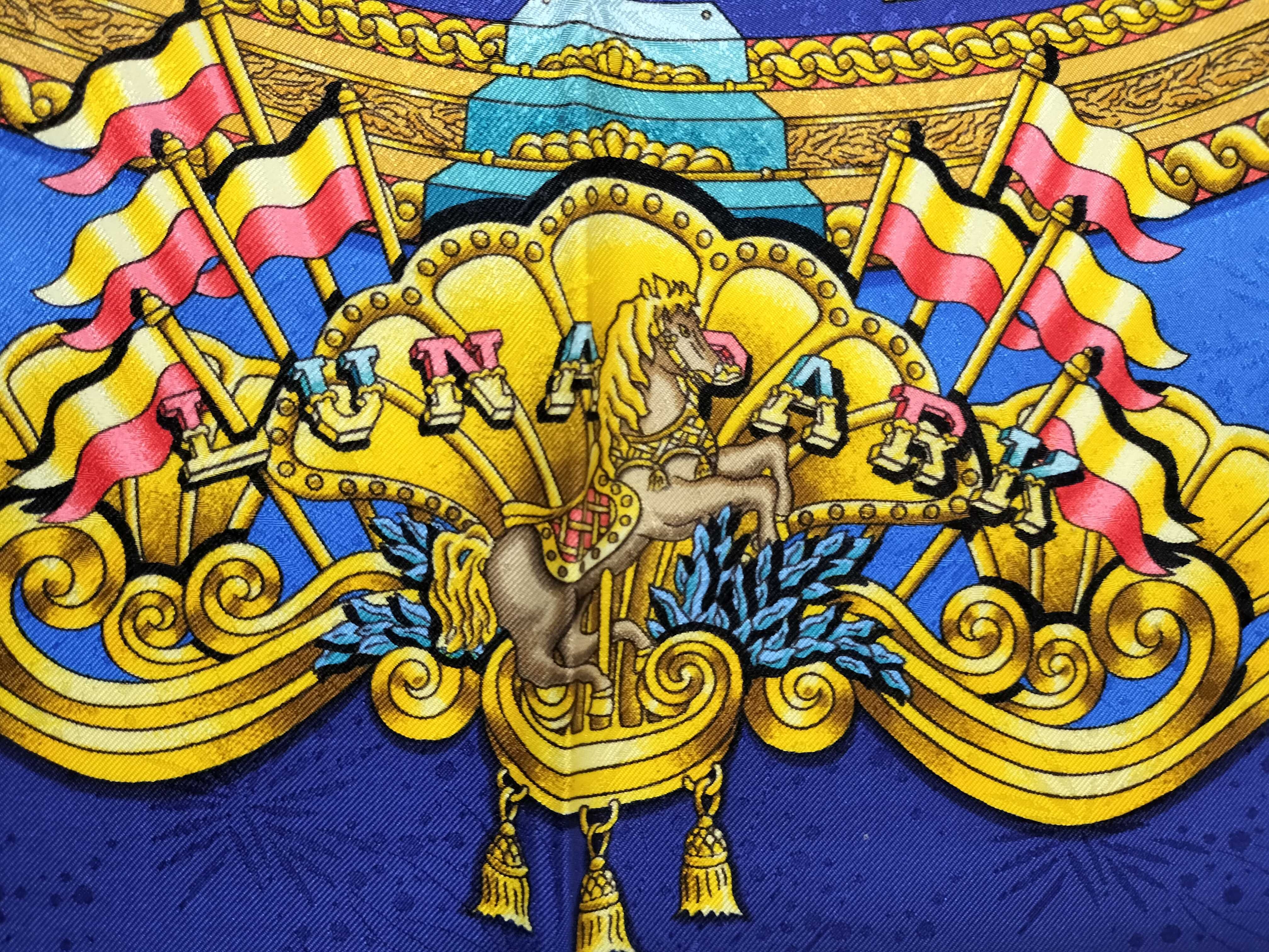 Hermes Lunapark Silk Jacquard Scarf by Joachim Metz