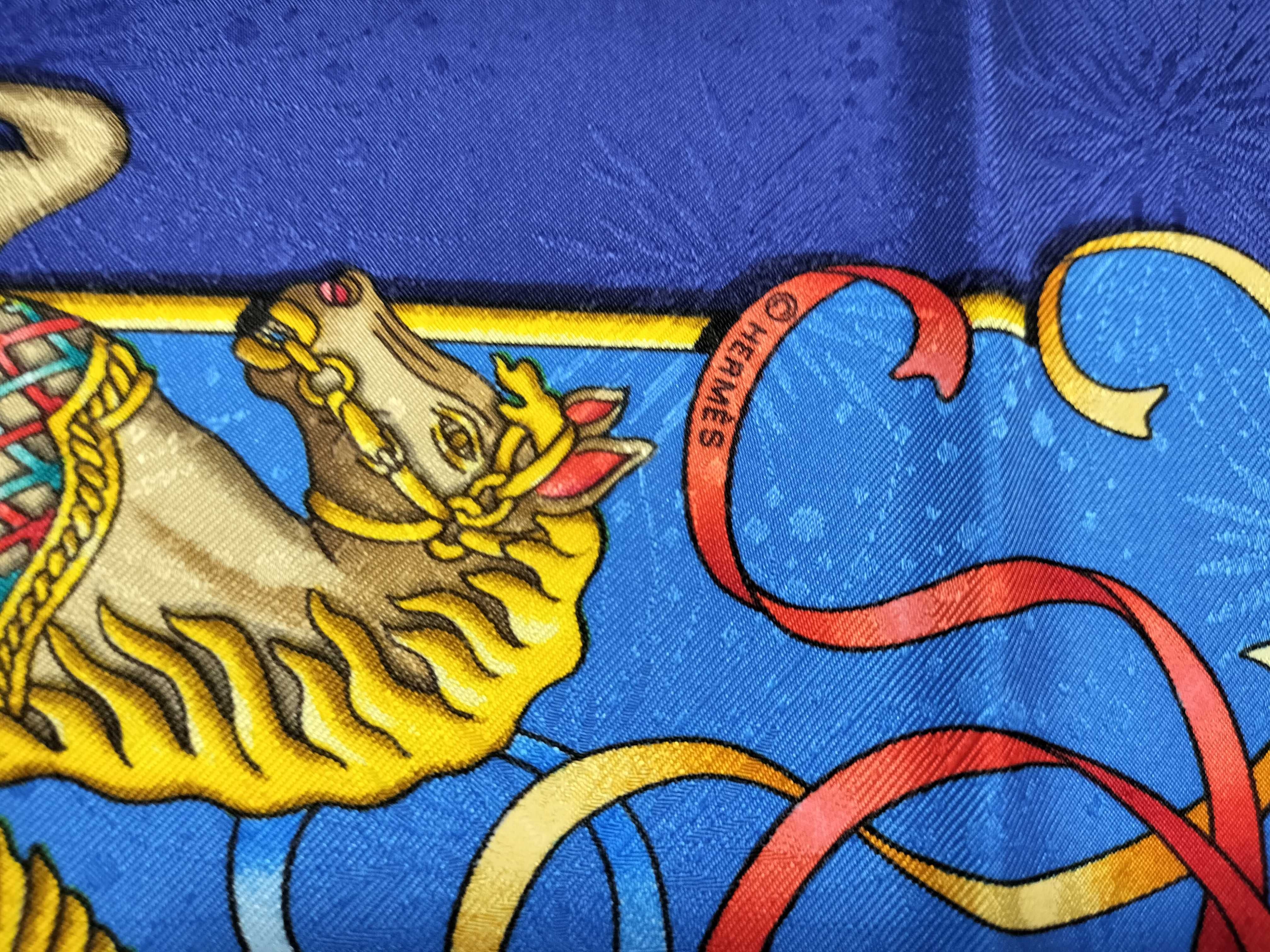 Hermes Lunapark Silk Jacquard Scarf by Joachim Metz
