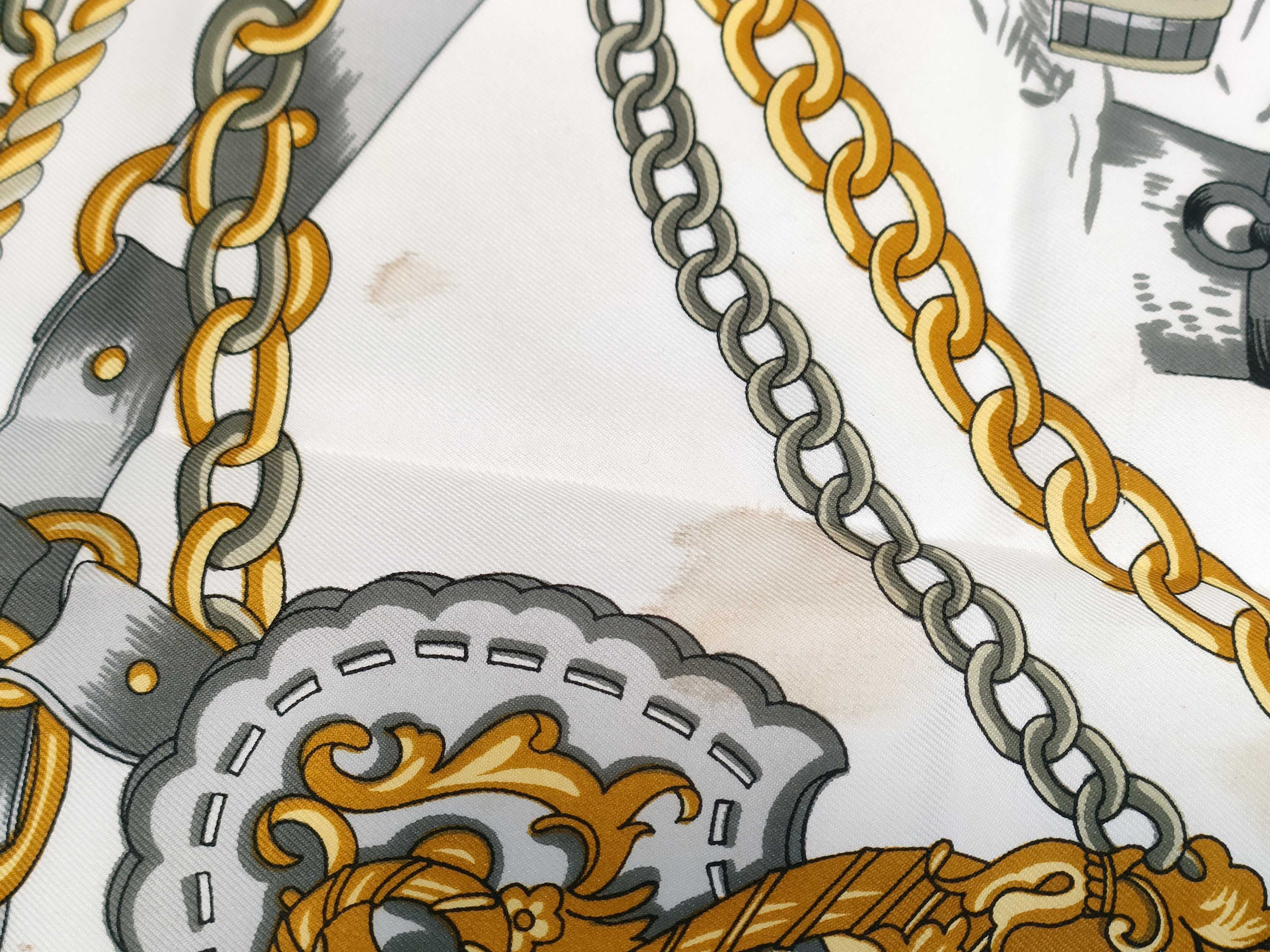 Hermes Silk Carre 90 in Le Pont Neuf a Paris Pattern