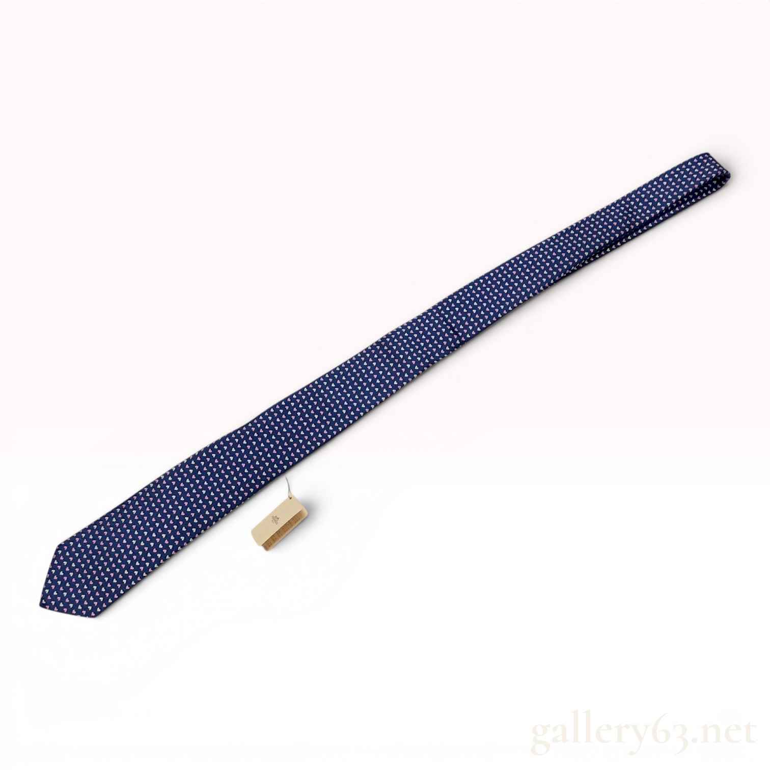 Hermes Silk Heart Motif Necktie, Reference 339366T