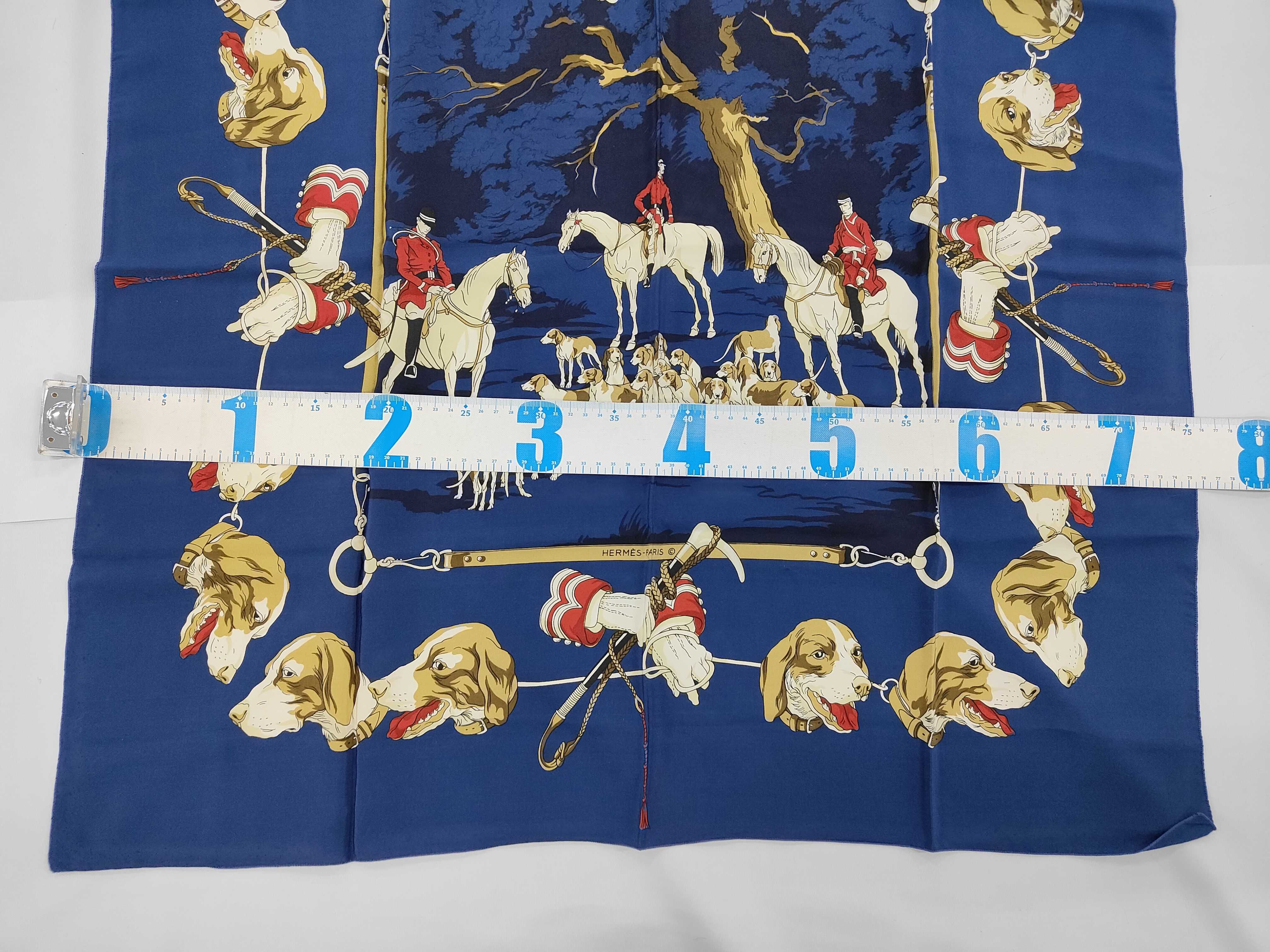 Hermes Chasse a courre Silk Scarf