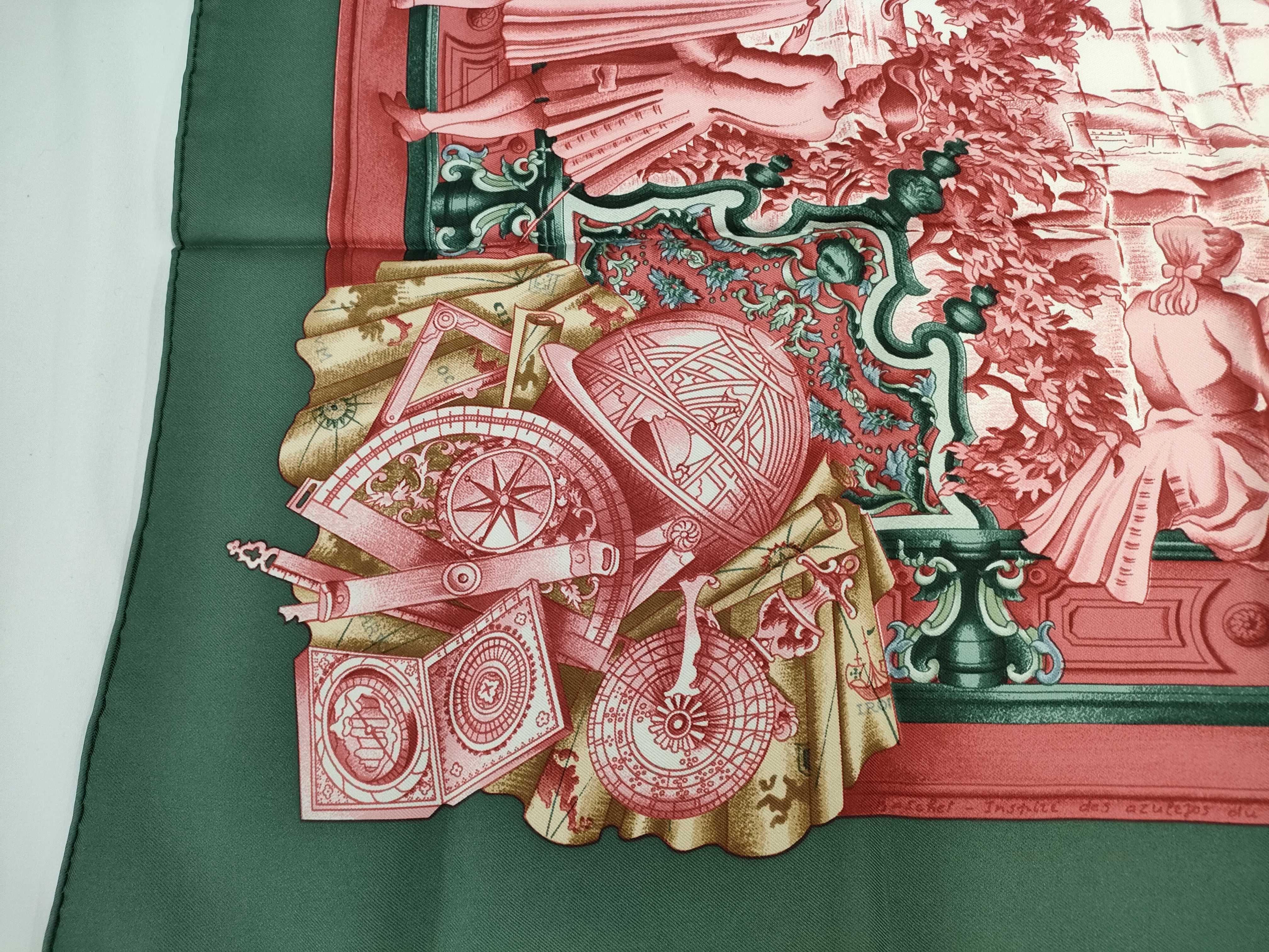 Hermes Les Azulejos Silk Scarf by Catherine Baschet