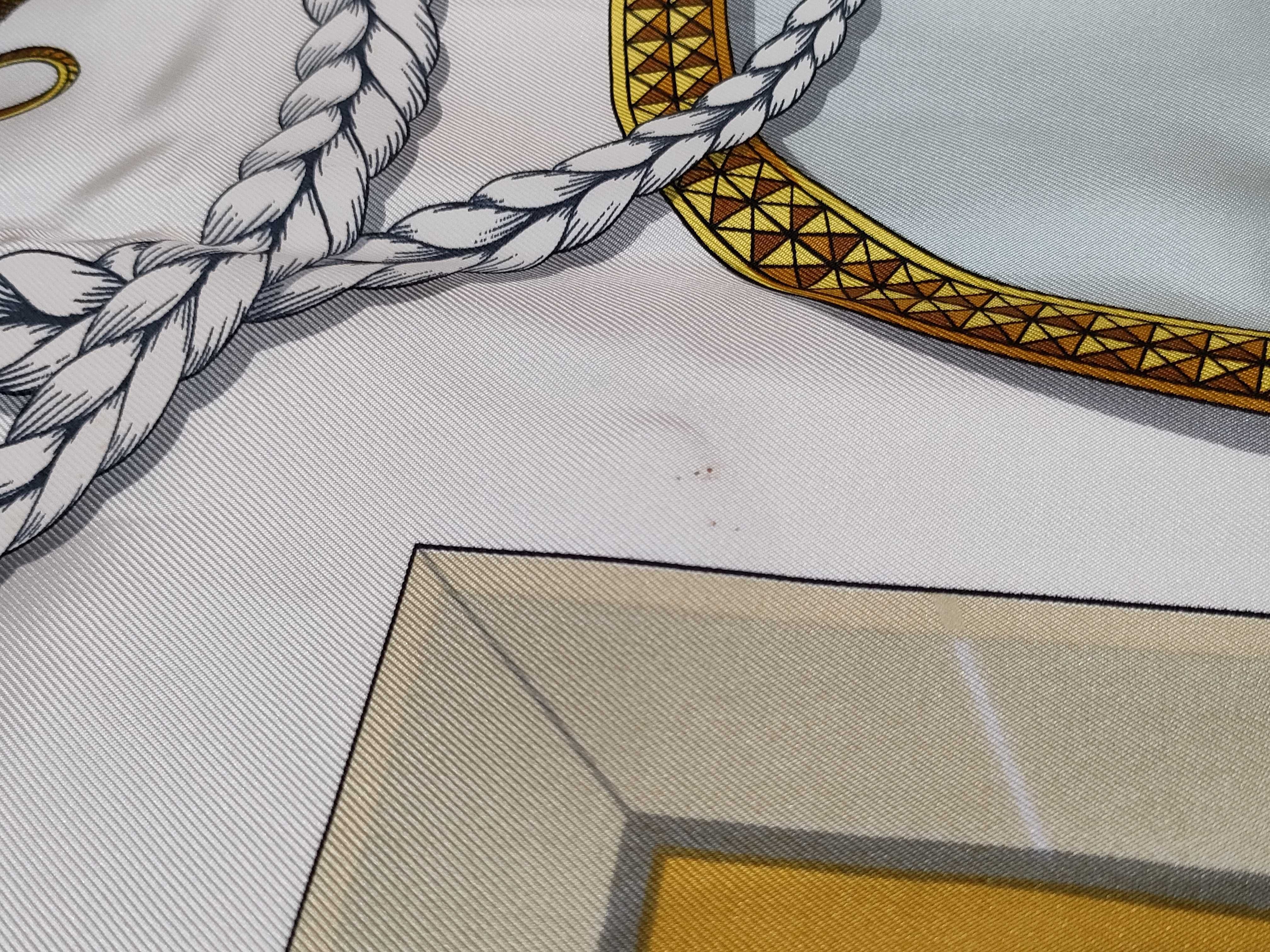 Hermes Grand Apparat Silk Scarf Designed by Jacques Eudel