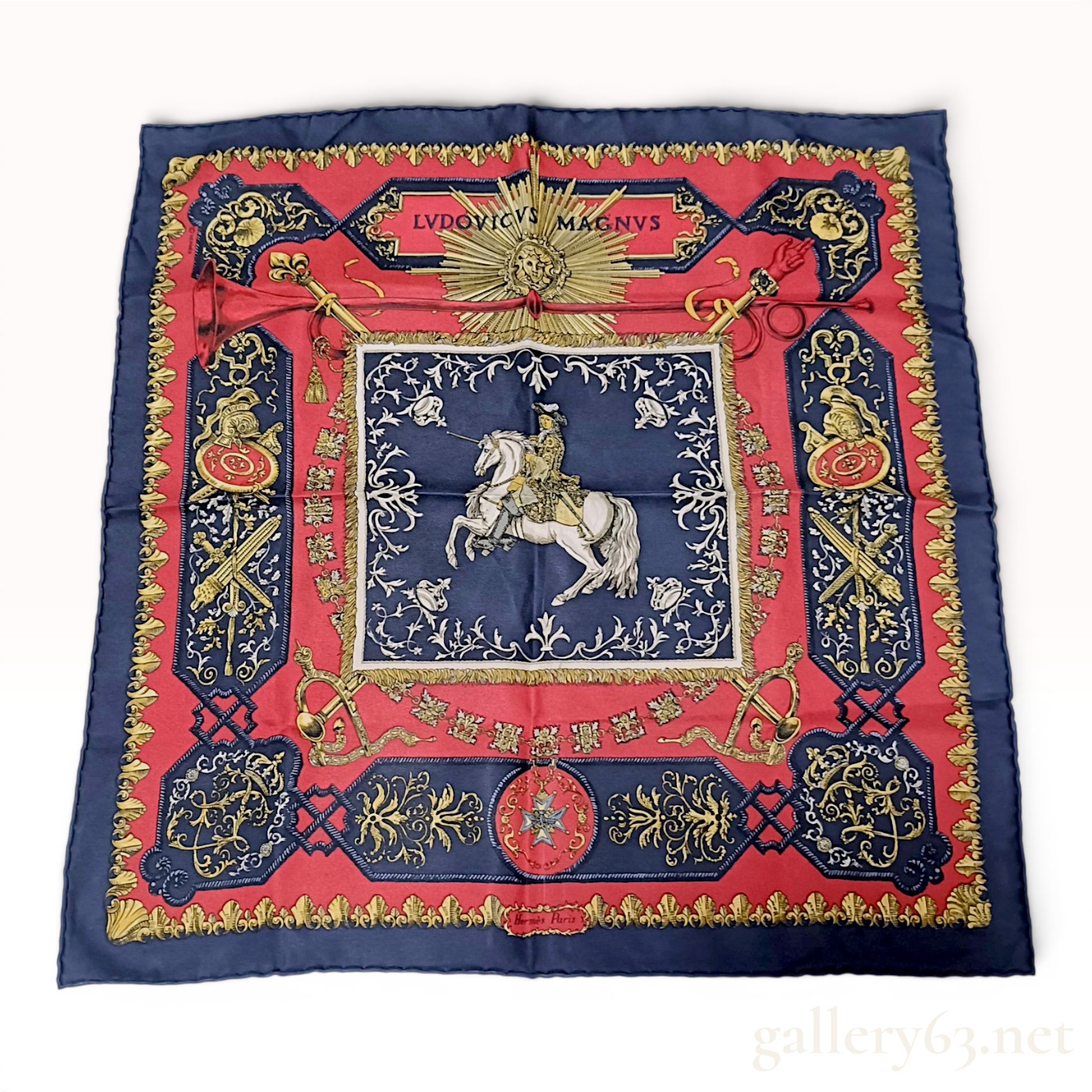 Hermes Ludovicus Magnus Silk Gavroche Scarf
