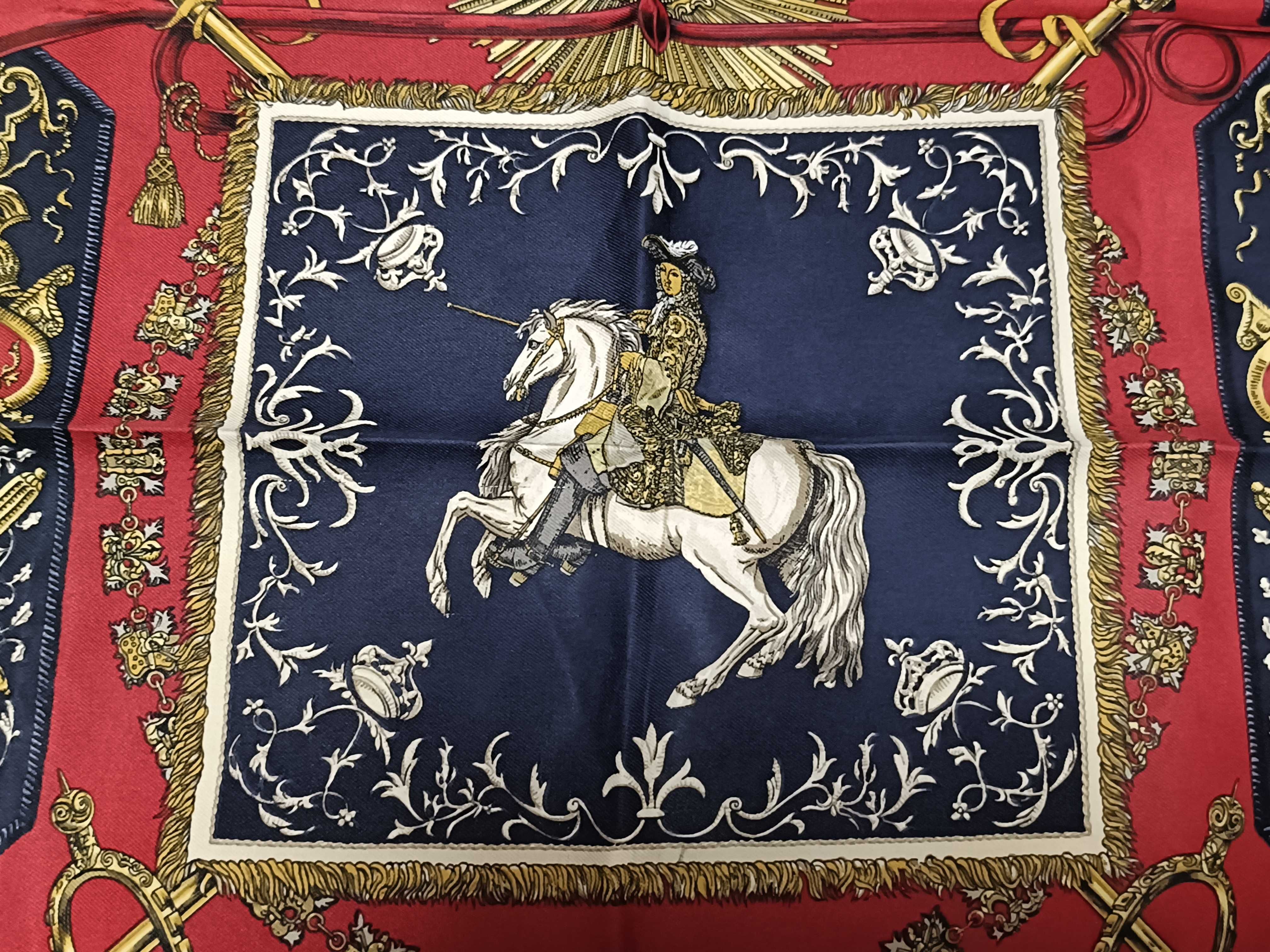 Hermes Ludovicus Magnus Silk Gavroche Scarf