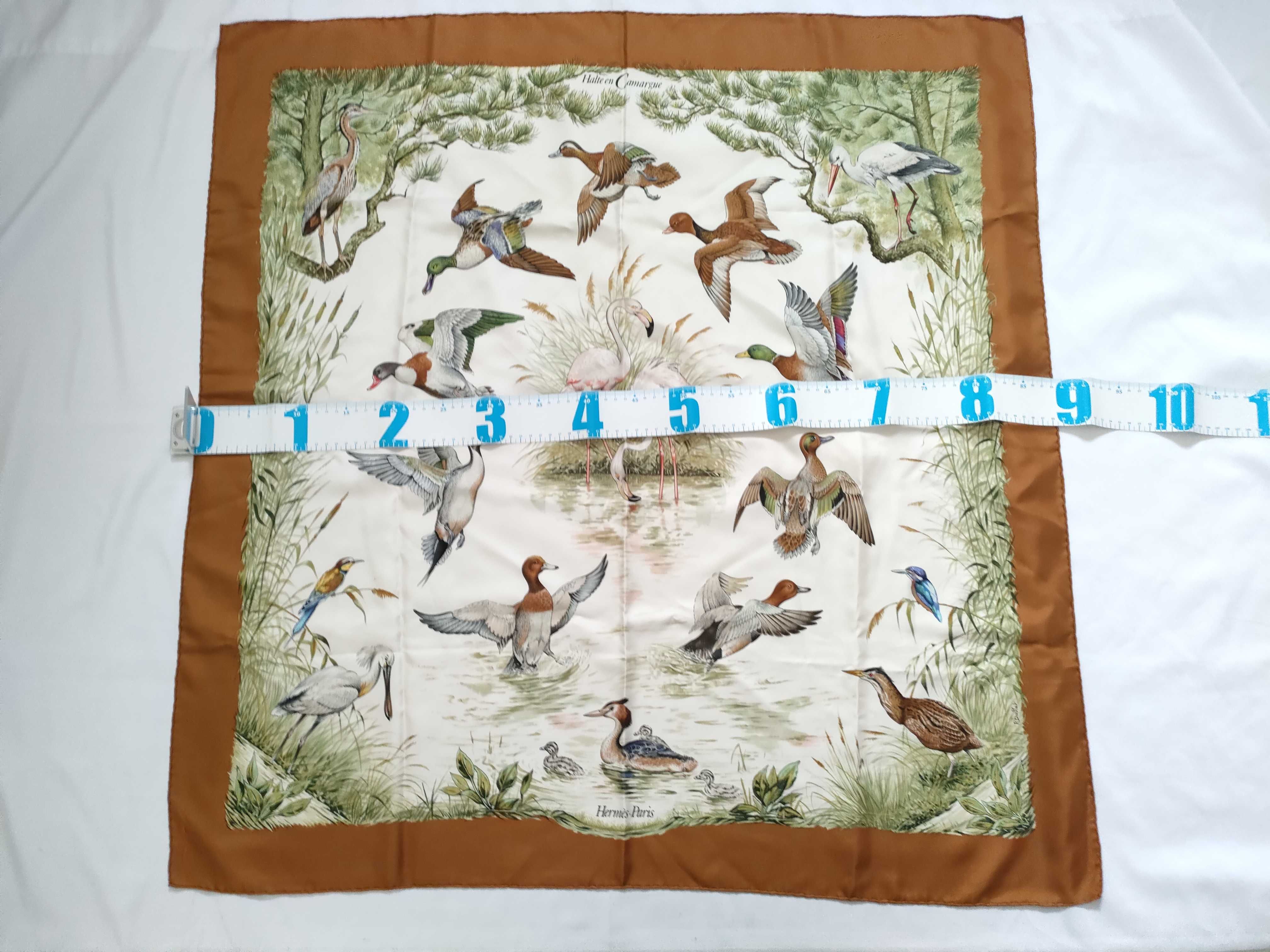 Hermes Halte en Camargue Silk Scarf by Robert Dallet