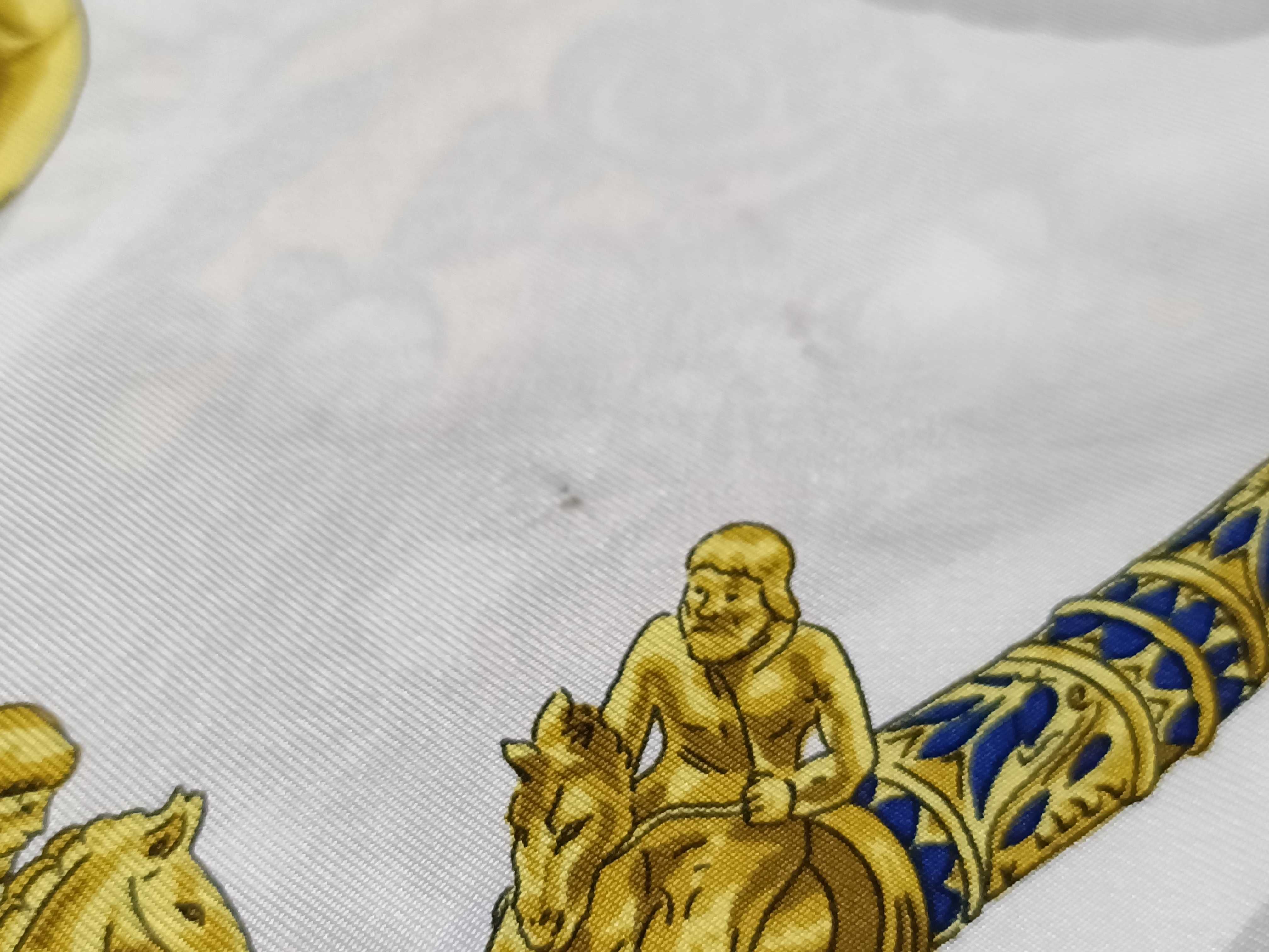 Hermes Silk Twill Scarf Les Cavaliers d'Or Pattern