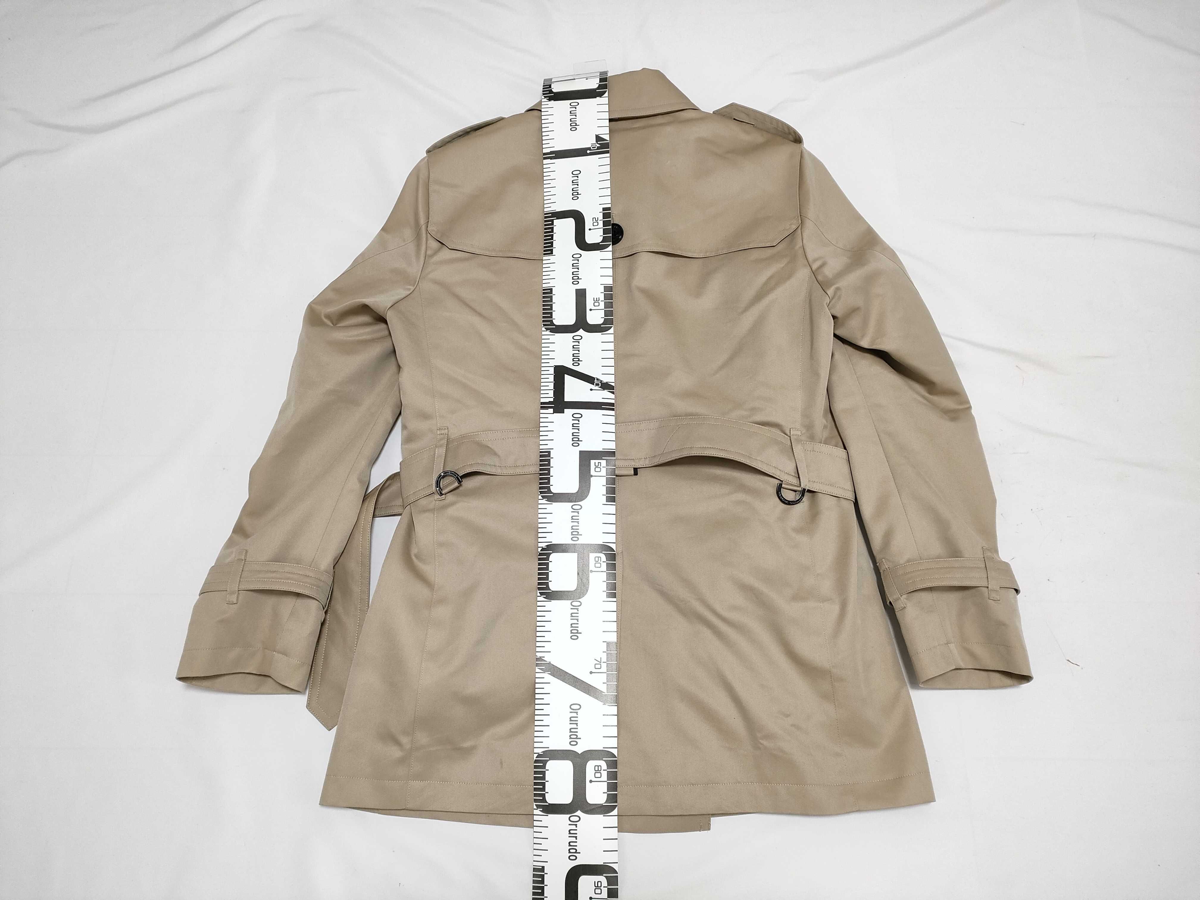 Black Label Crestbridge Men's Short Trench Coat with Removable Liner, Size L