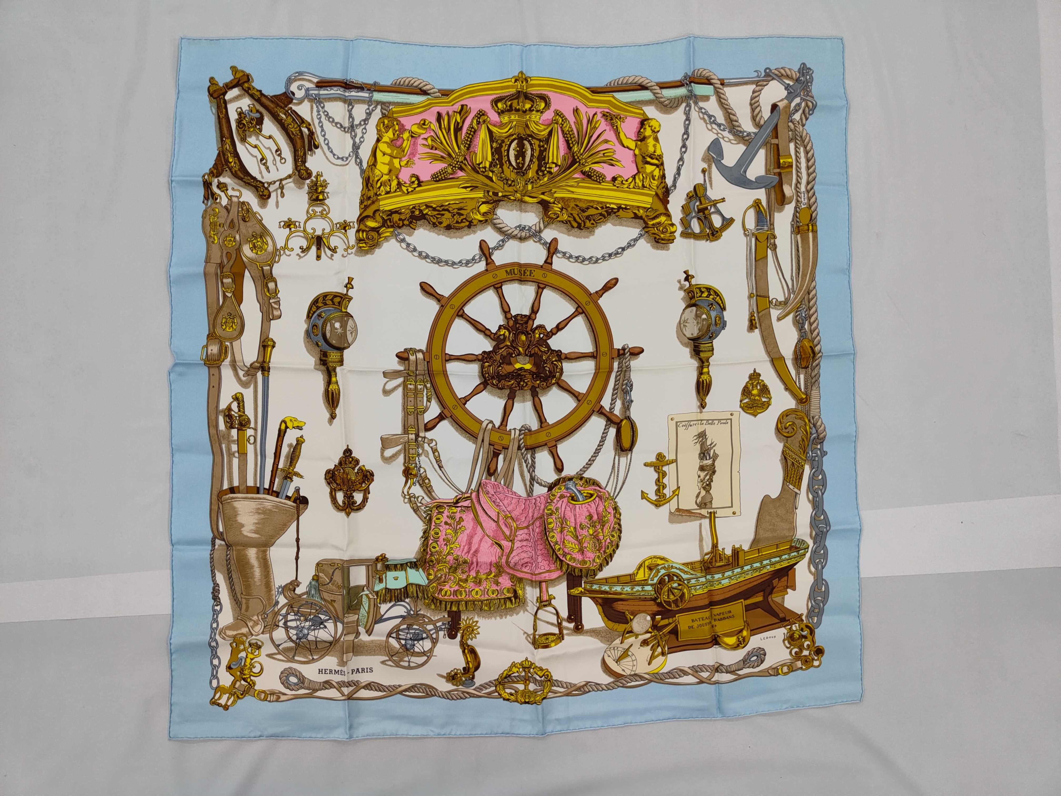 Hermes Musee Silk Scarf by Philippe Ledoux