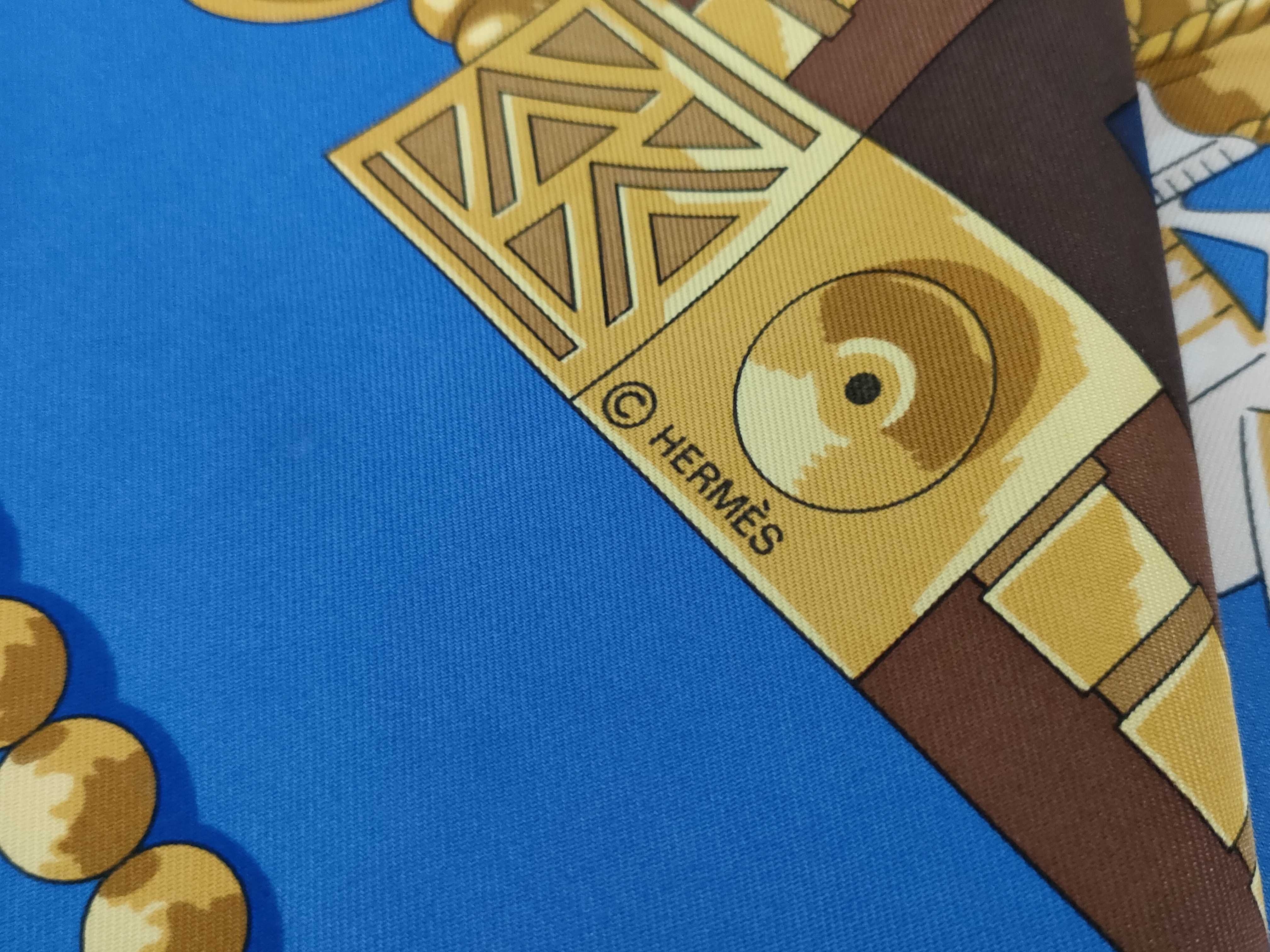 Hermes Catherine Latham Cuillers d'Afrique Silk Scarf