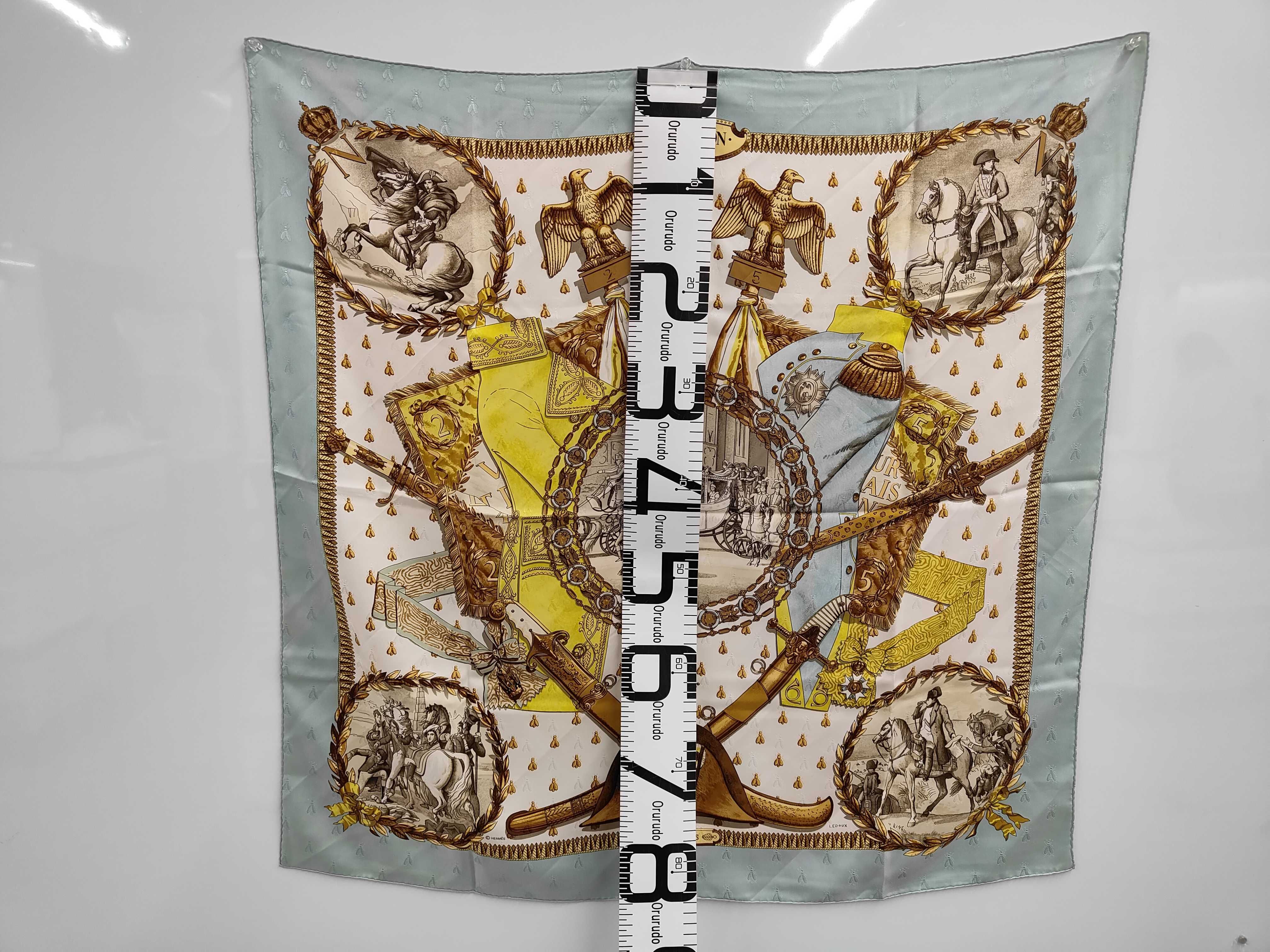 Hermes Napoleon Bee Jacquard Silk Scarf by Philippe Ledoux