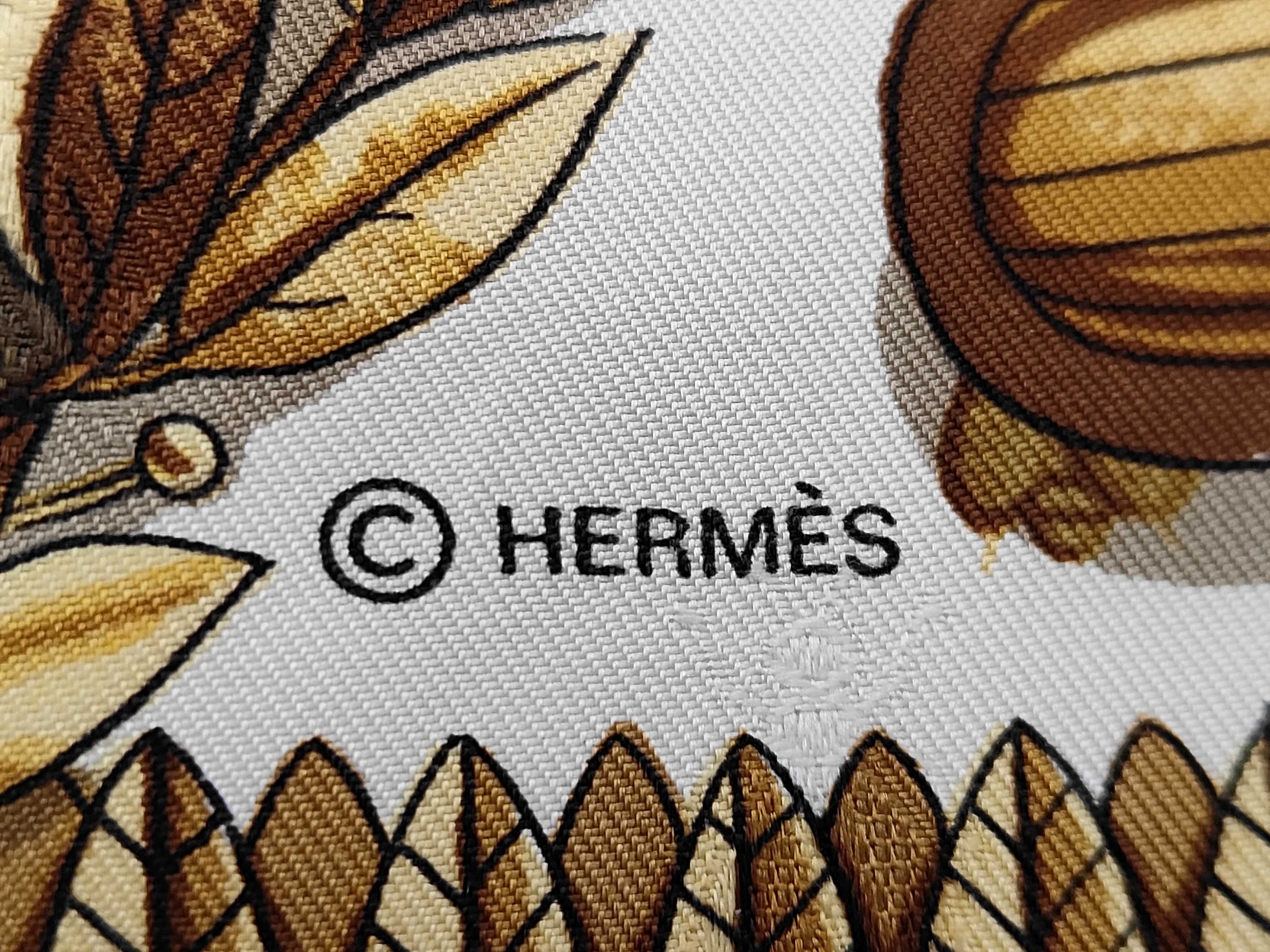 Hermes Napoleon Bee Jacquard Silk Scarf by Philippe Ledoux