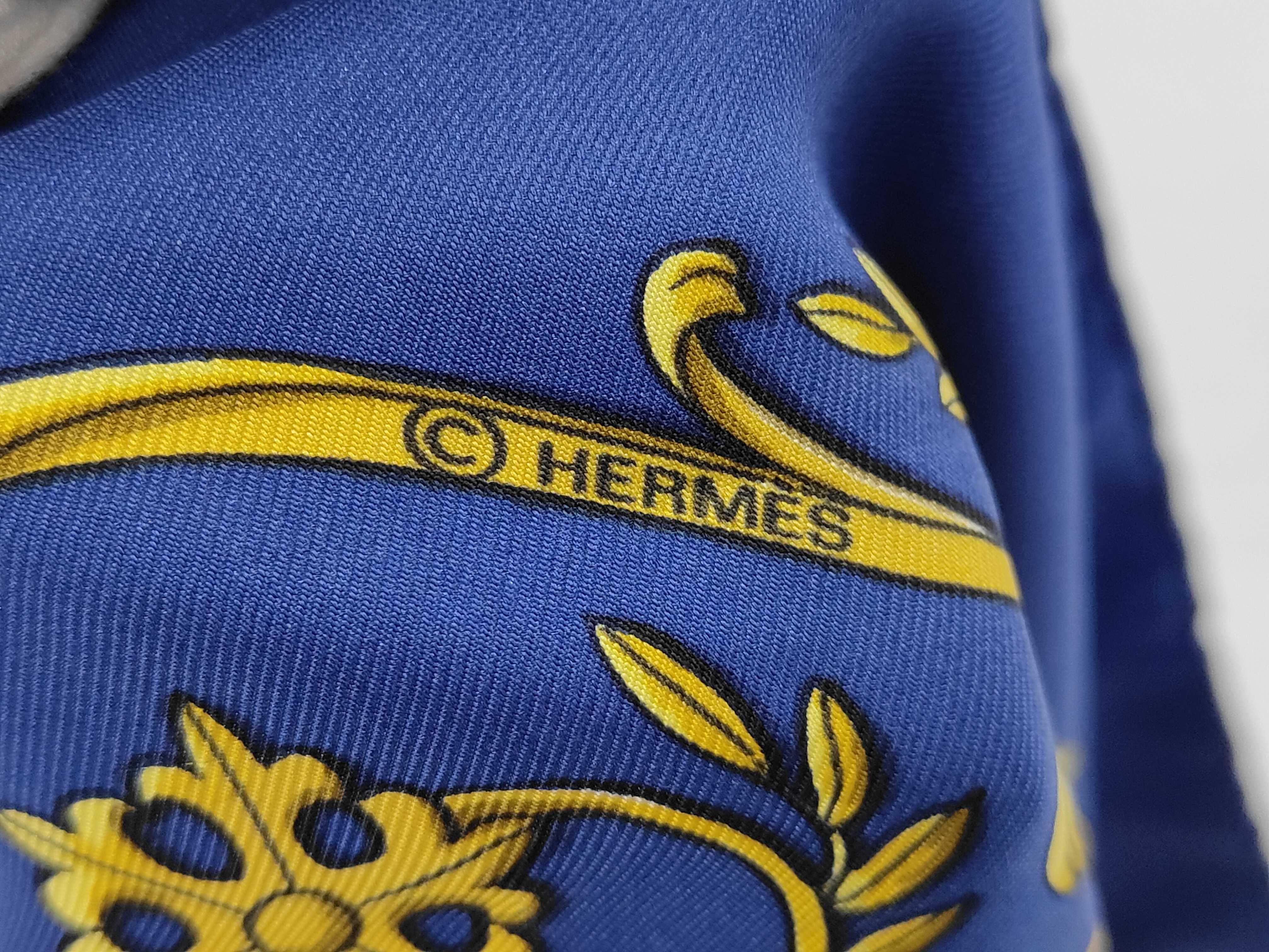 Hermes La Promenade de Longchamps Silk Twill Scarf