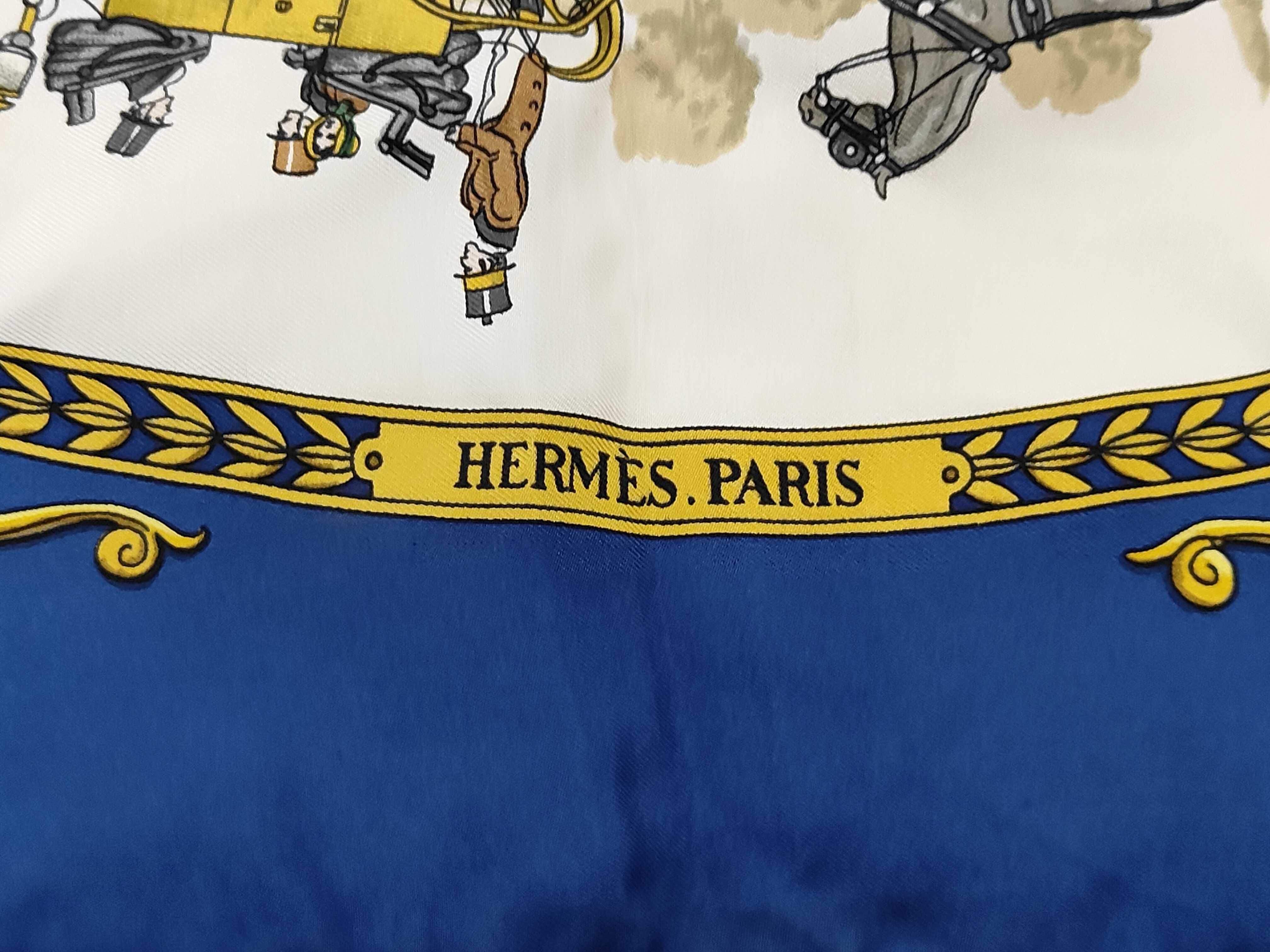 Hermes La Promenade de Longchamps Silk Twill Scarf